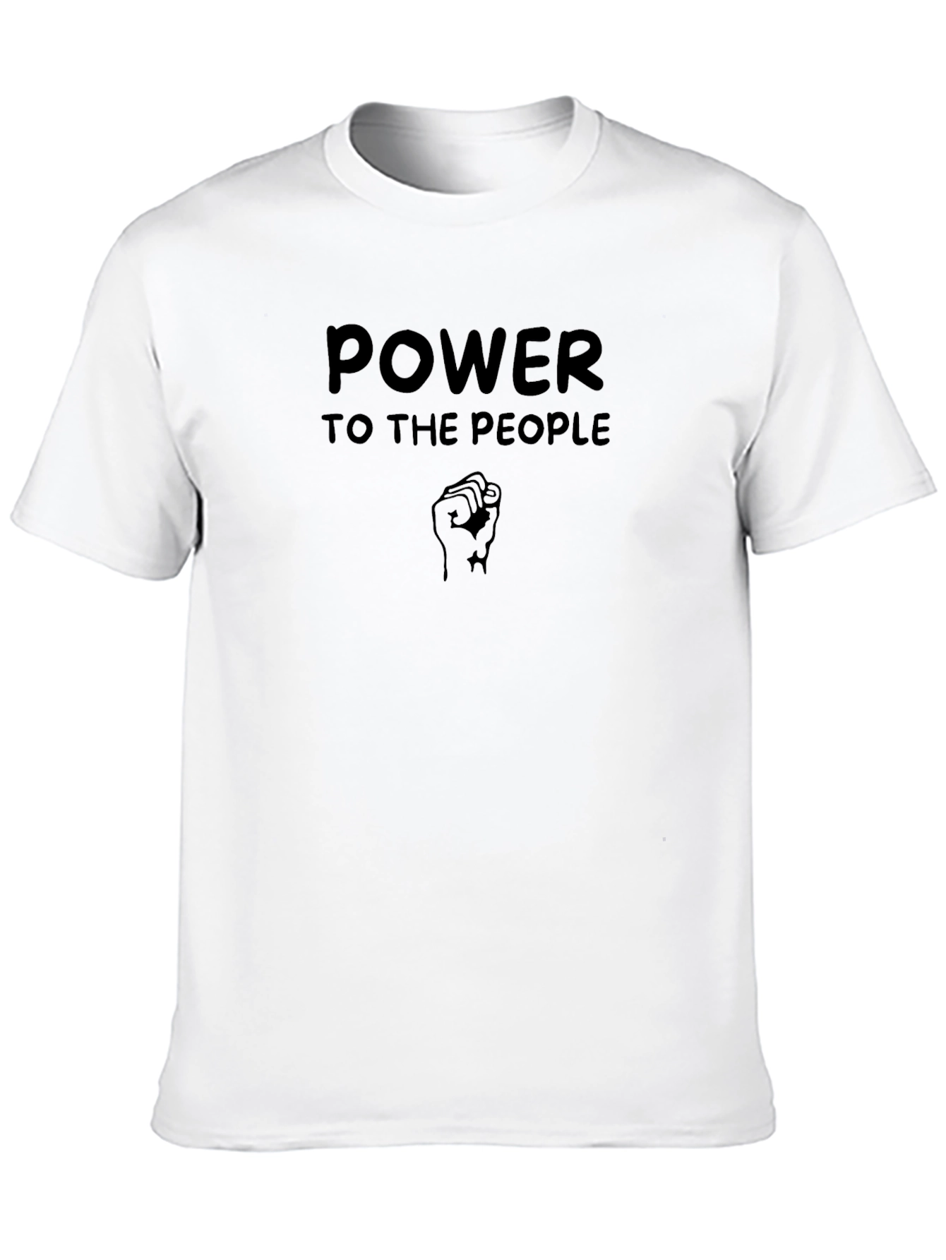 Power To The People Graphic Tee - Black
