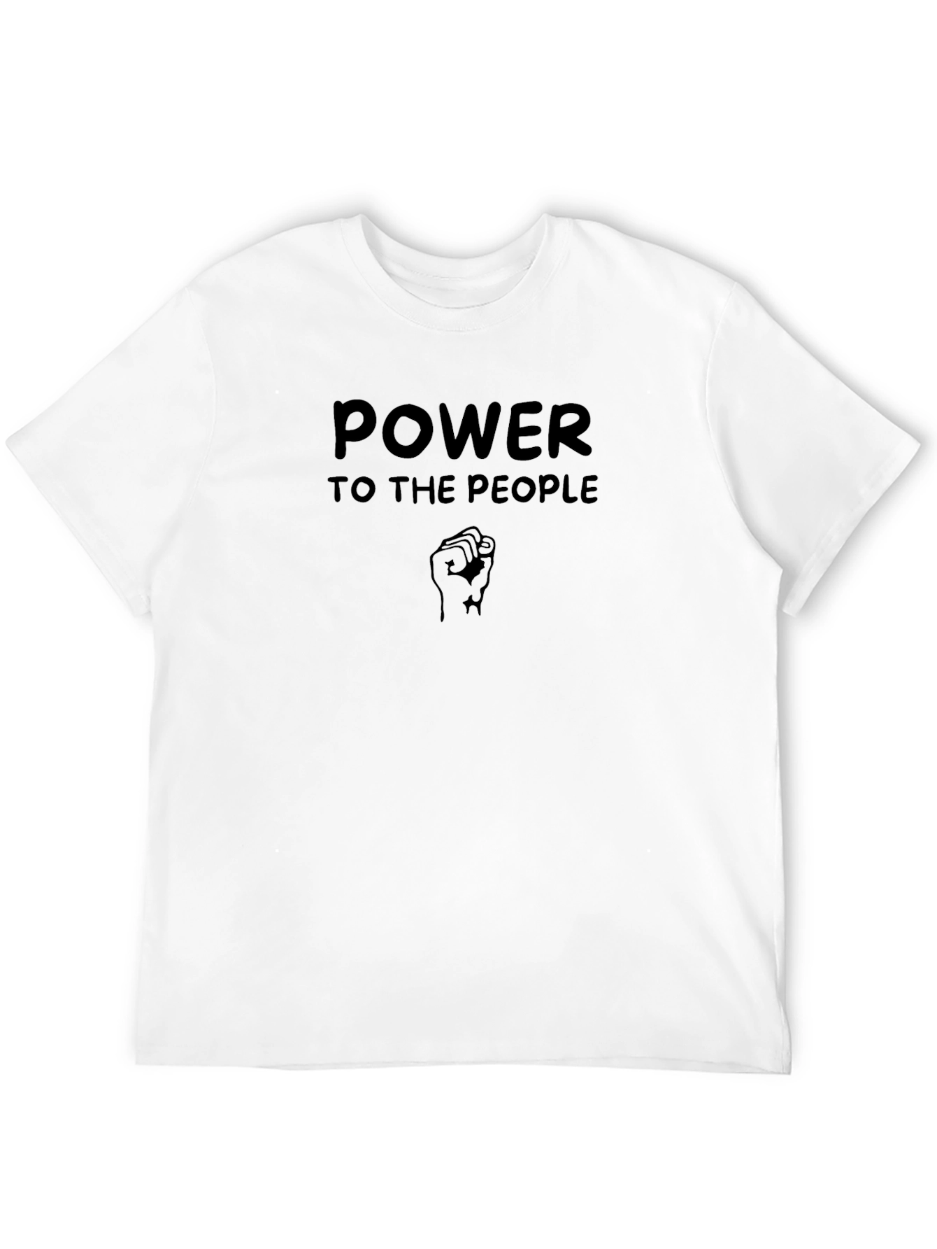 Power To The People Graphic Tee - Black