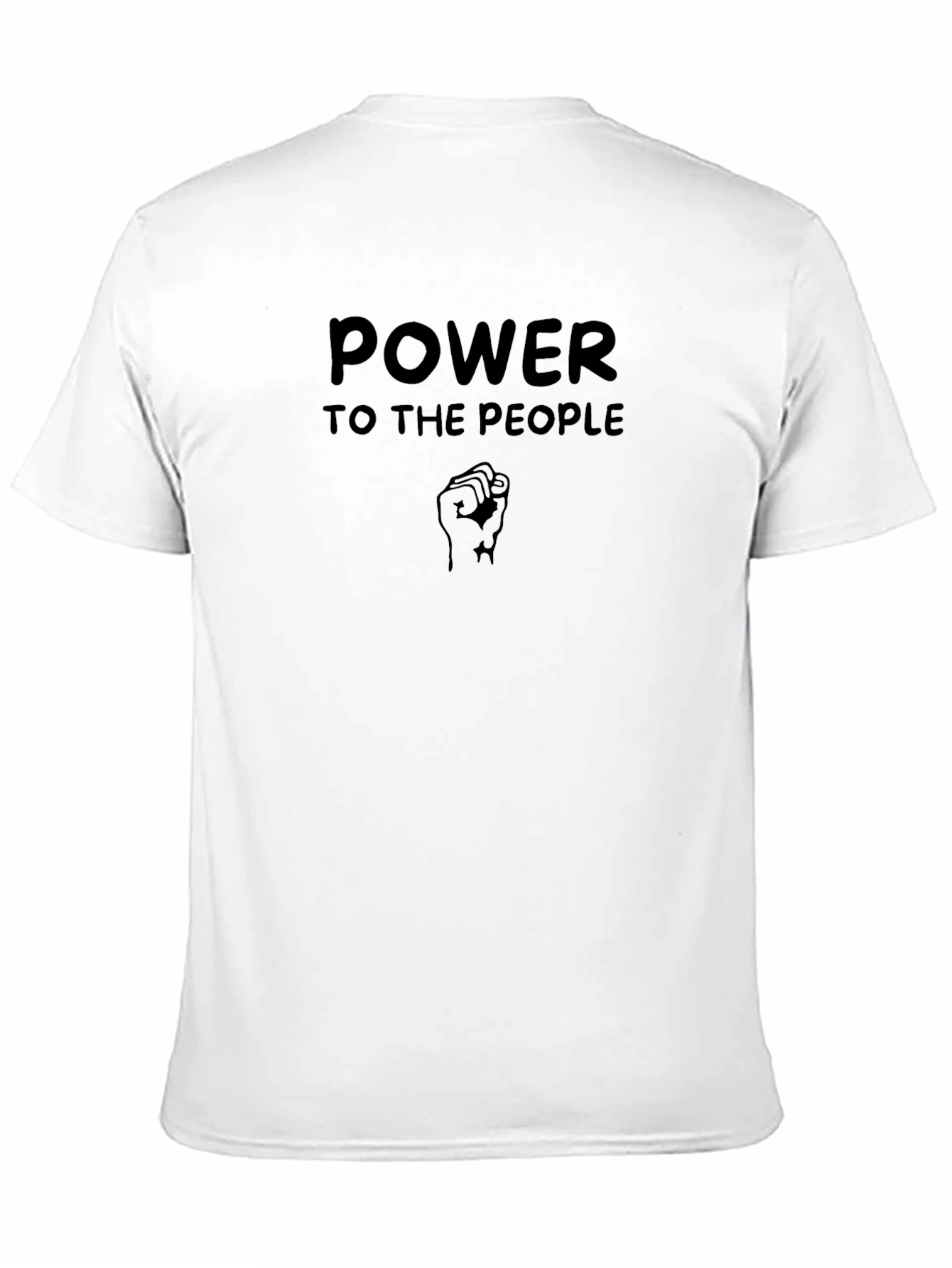 Power To The People Graphic Tee - Black