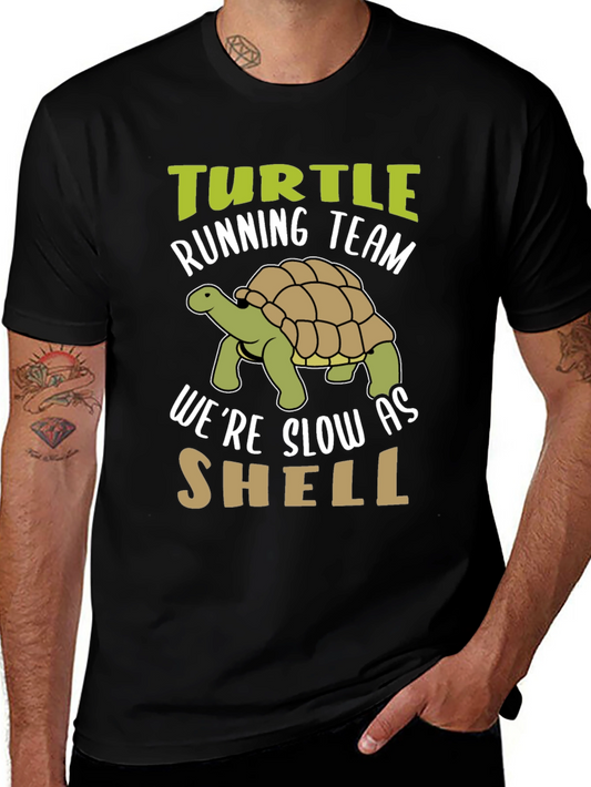Turtle Running Team T-Shirt: Slow As Shell