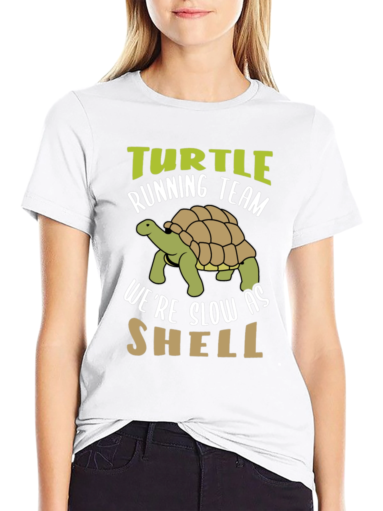 Turtle Running Team T-Shirt: Slow As Shell