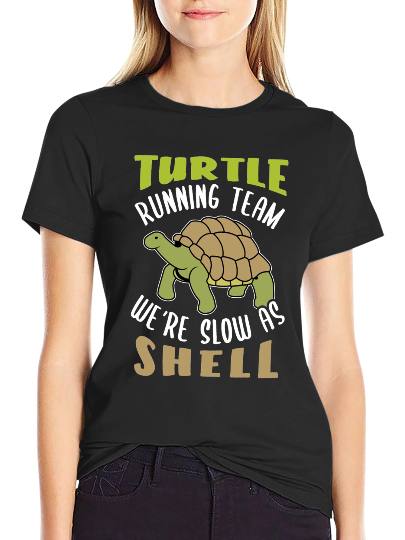 Turtle Running Team T-Shirt: Slow As Shell