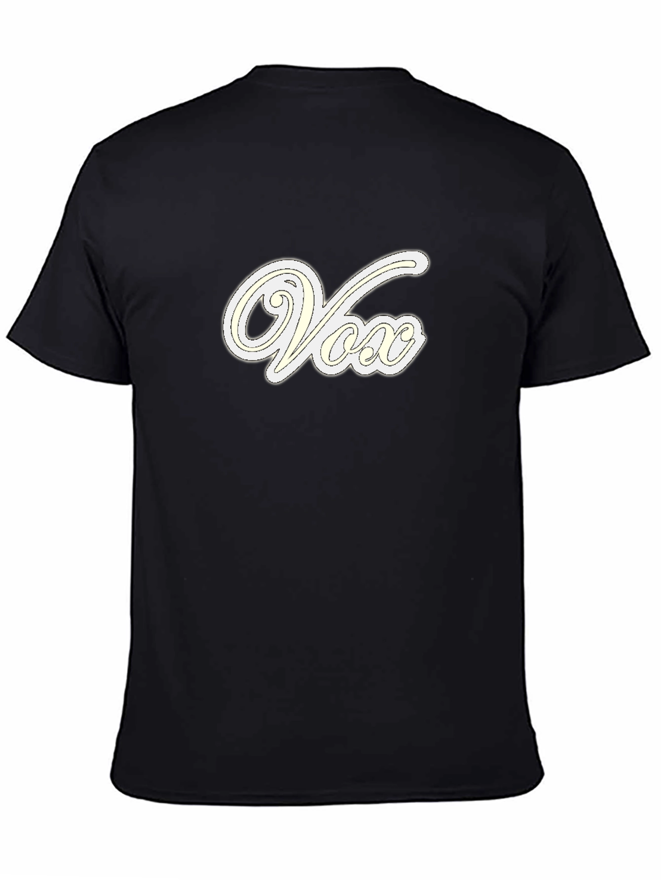 Vox Stylish Graphic Tee - Cool Casual Black T-Shirt