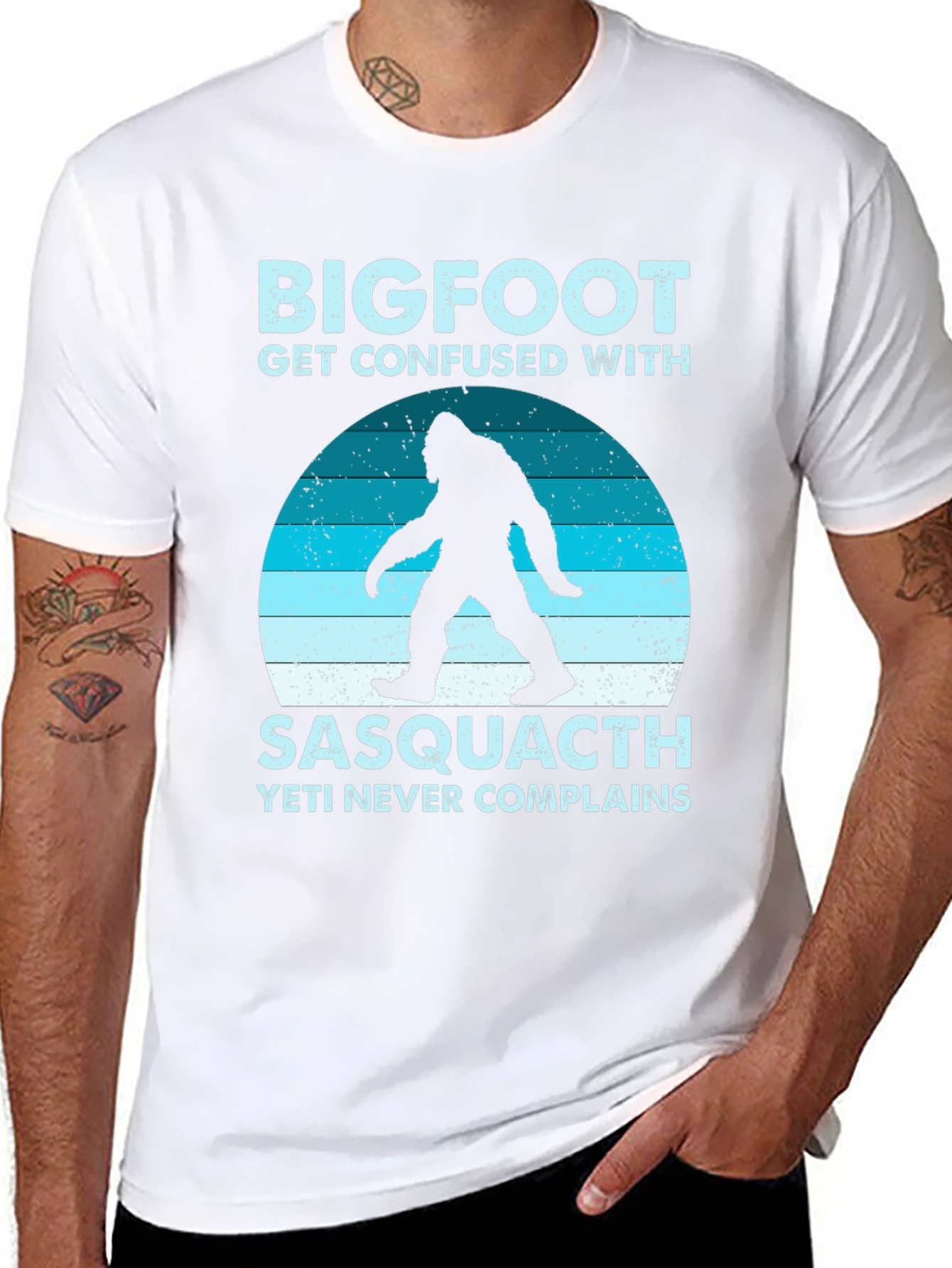Bigfoot Sasquatch T-Shirt - Yeti Never Complains