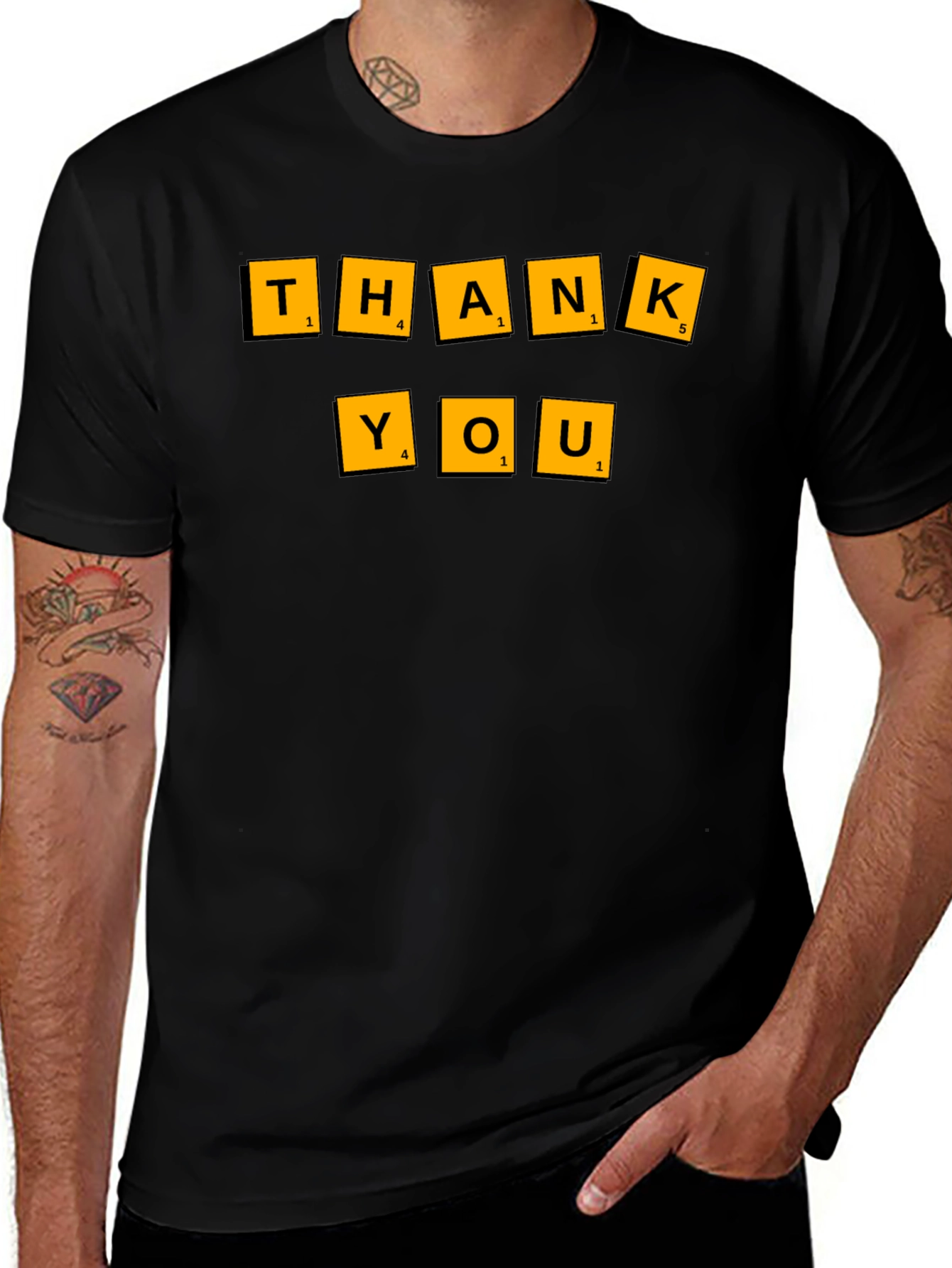 Scrabble Thank You Graphic Tee