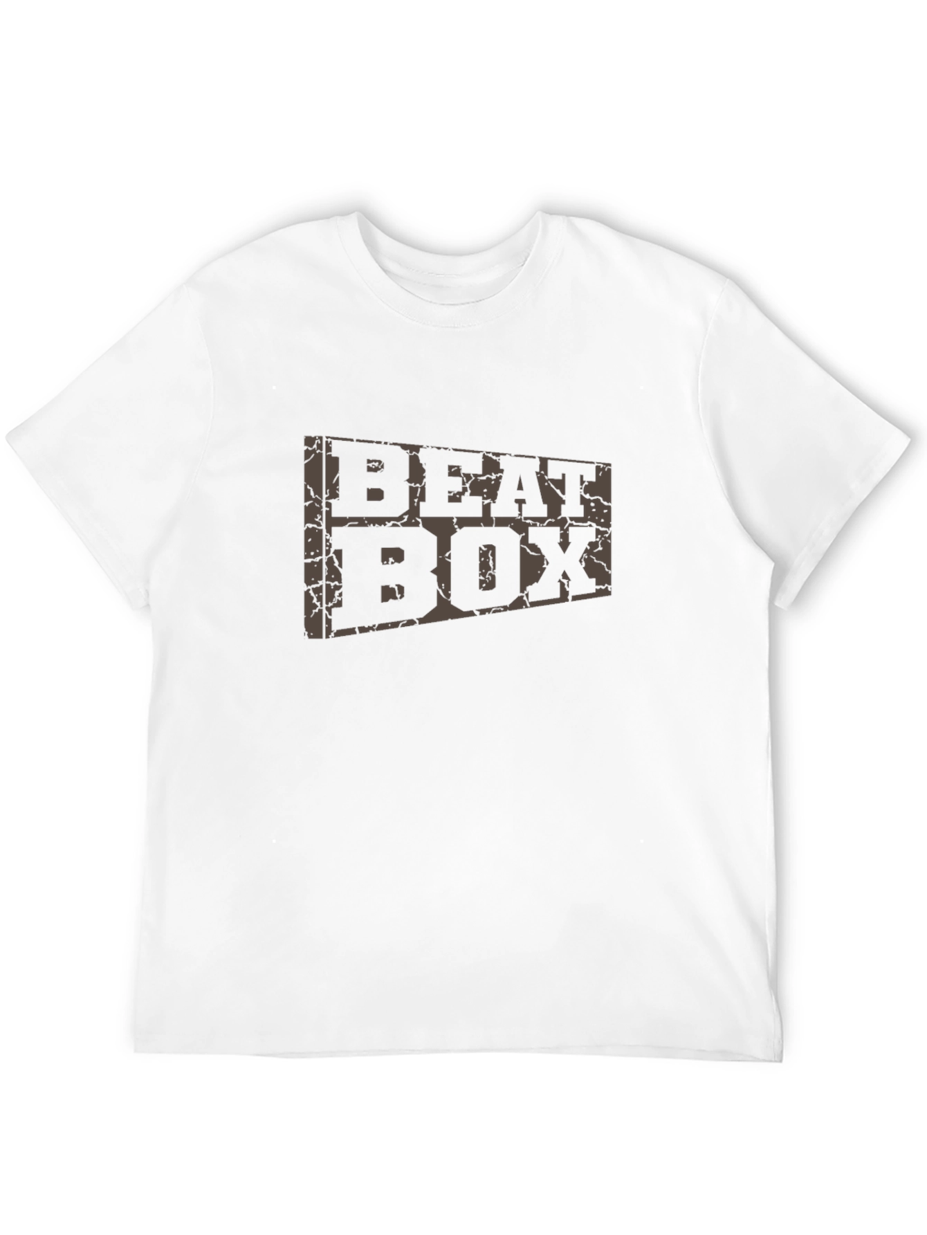 Beat Box Graphic Print Mens Black T-Shirt