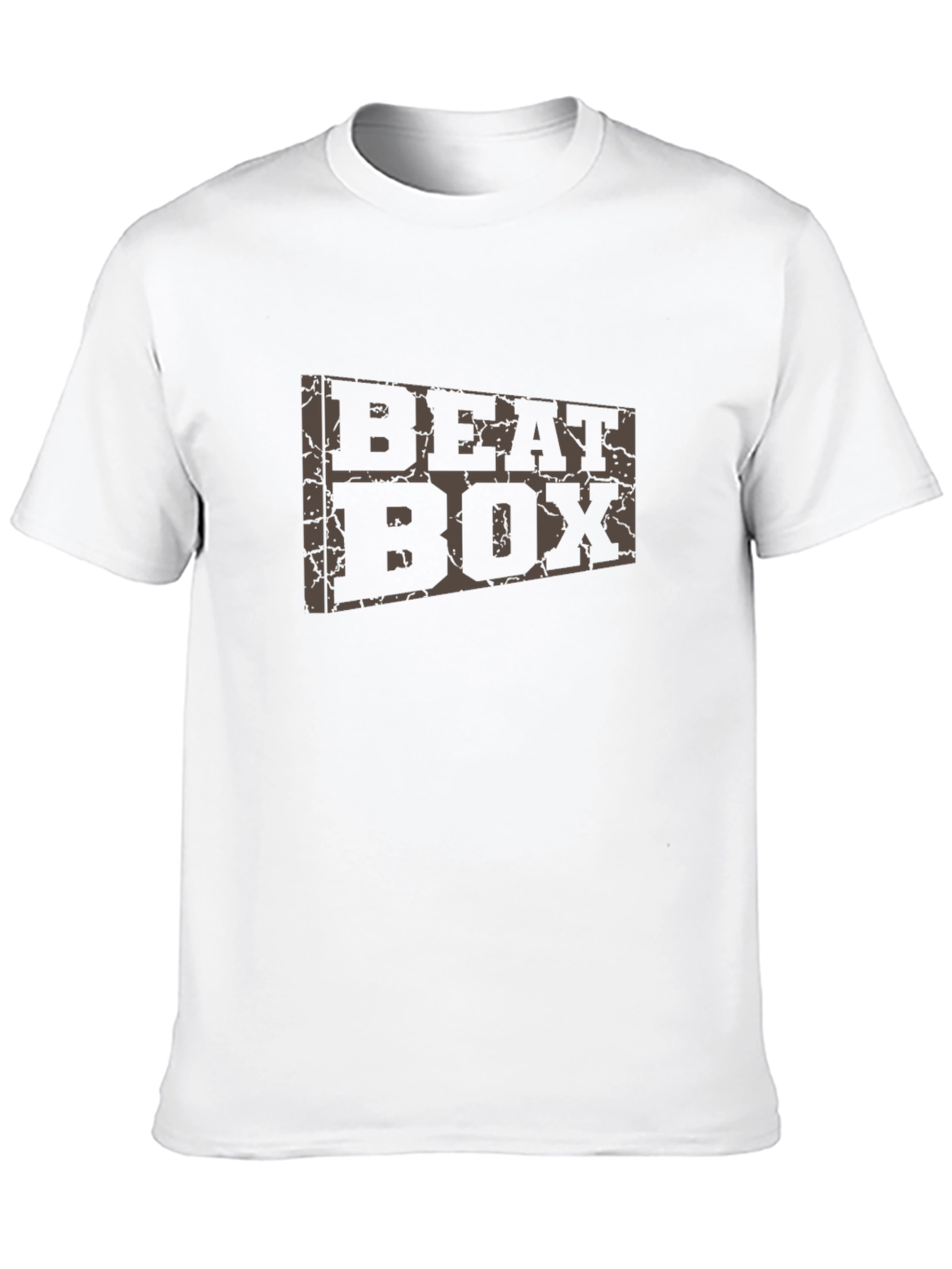 Beat Box Graphic Print Mens Black T-Shirt