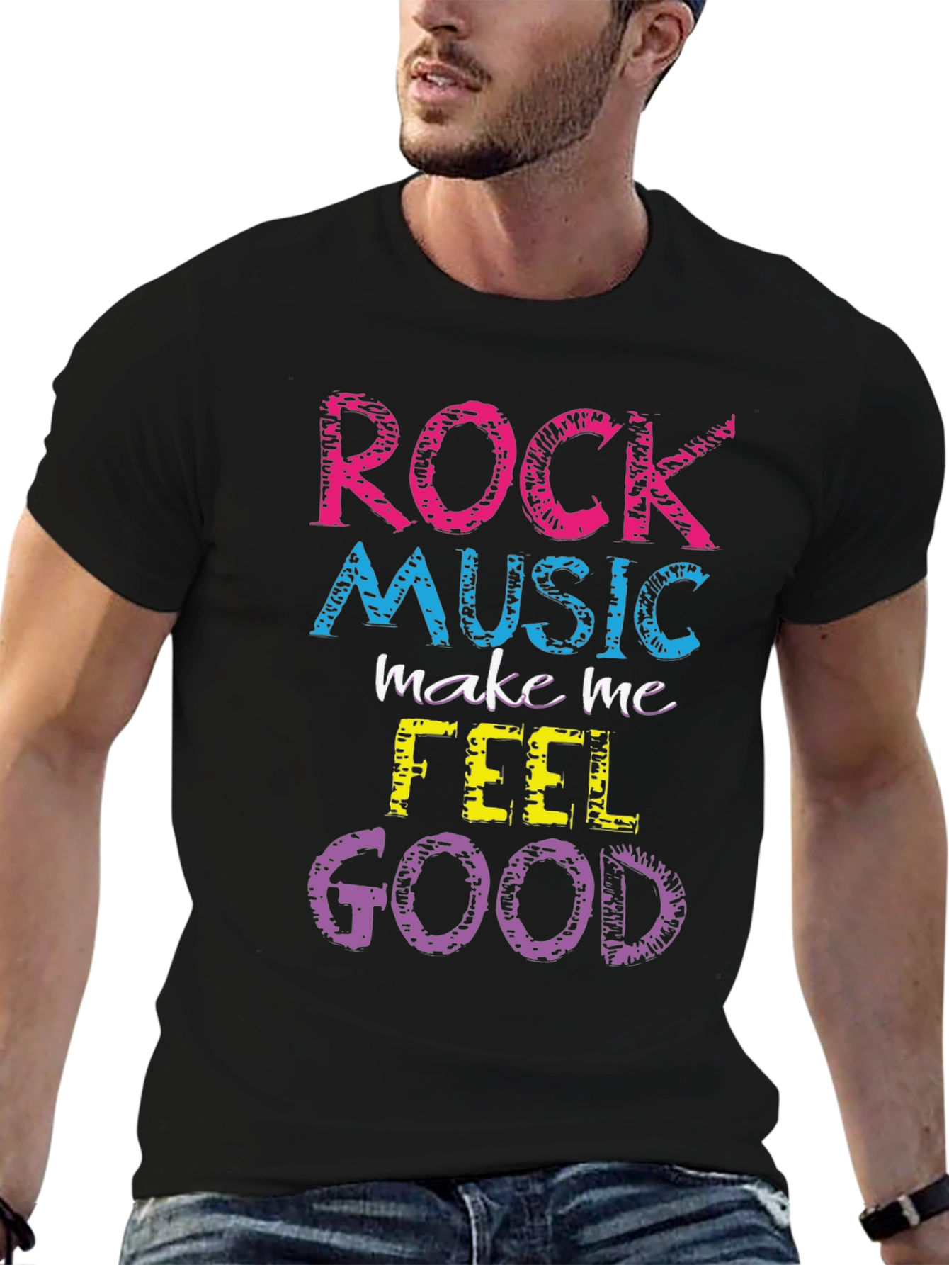 Rock Music Feel Good Graphic Tee