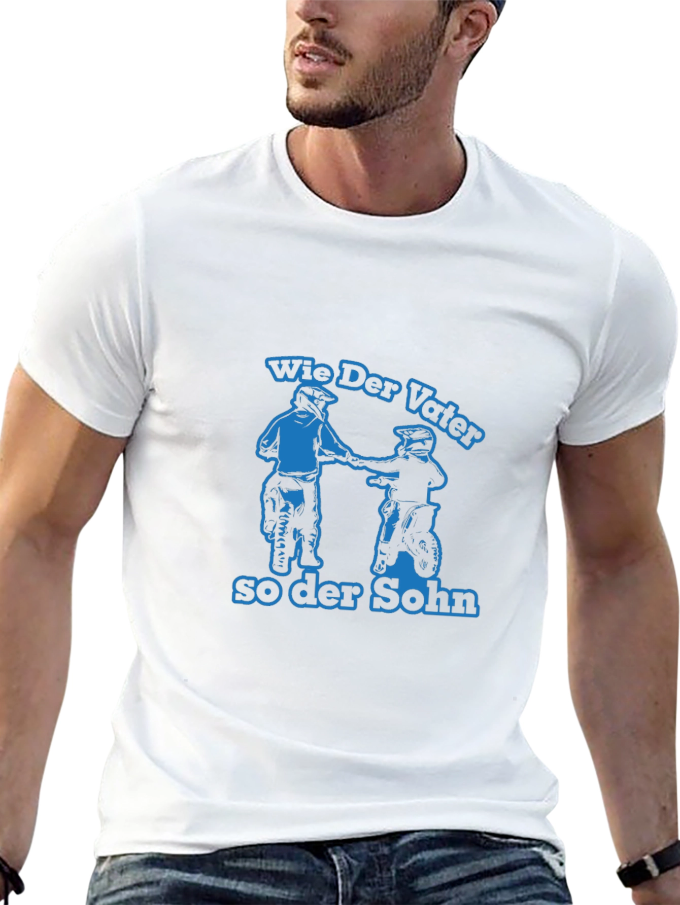 Wie Der Vater So Der Sohn Motorcycle T-Shirt