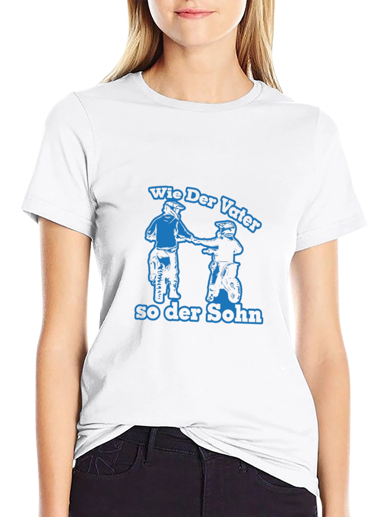 Wie Der Vater So Der Sohn Motorcycle T-Shirt