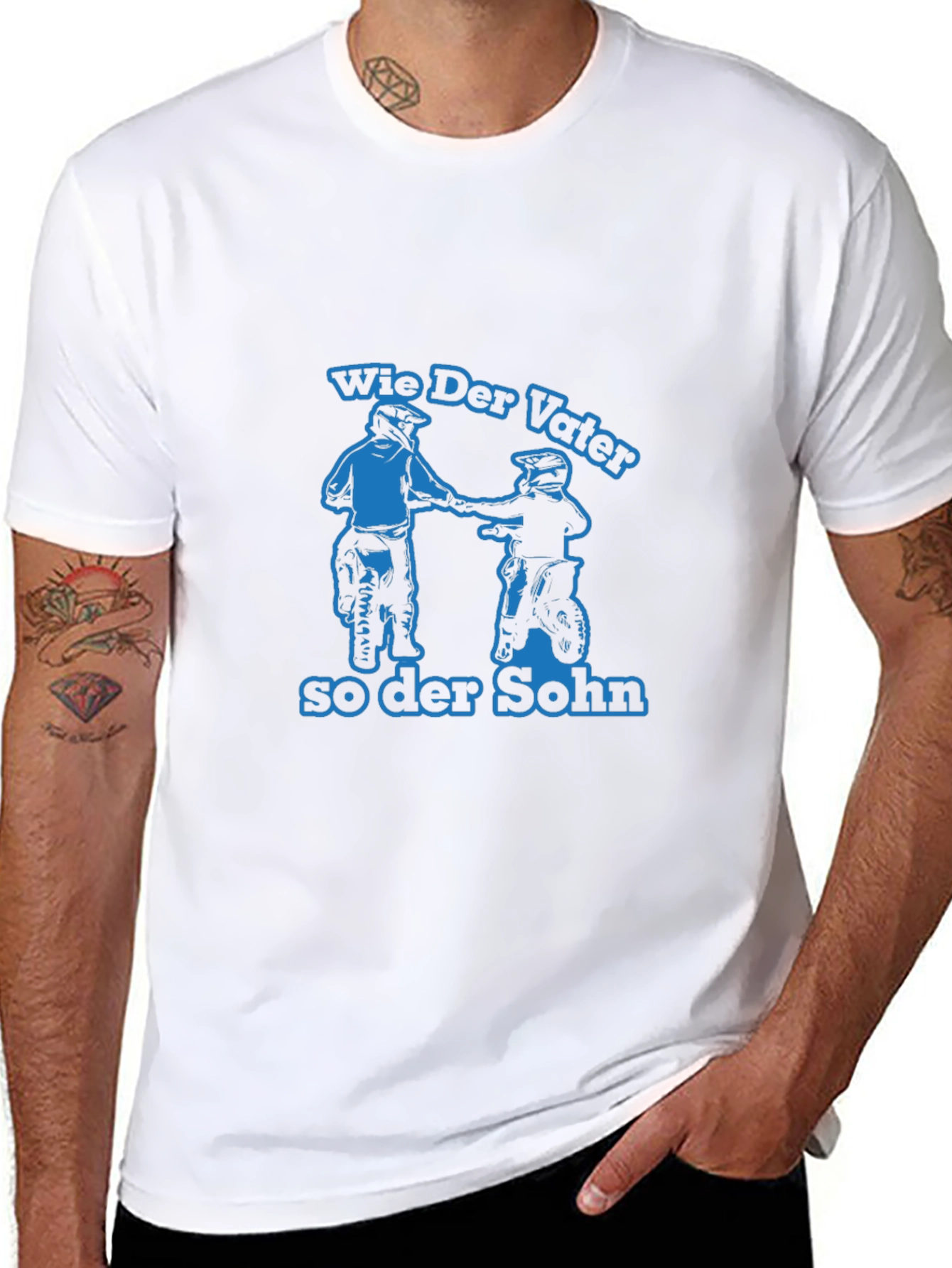 Wie Der Vater So Der Sohn Motorcycle T-Shirt