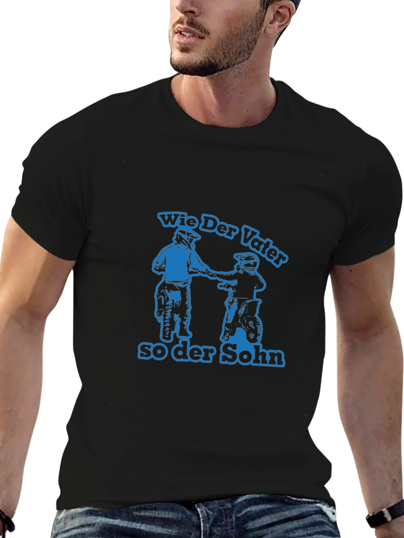 Wie Der Vater So Der Sohn Motorcycle T-Shirt