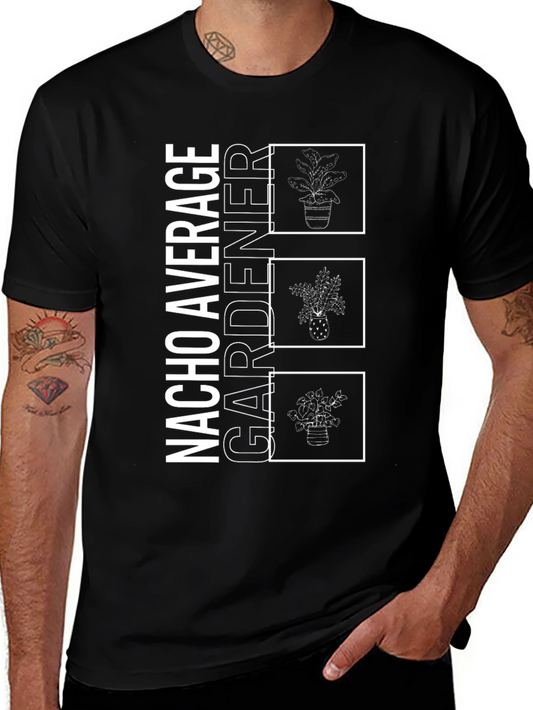 Nacho Average Gardener Graphic Tee - Black