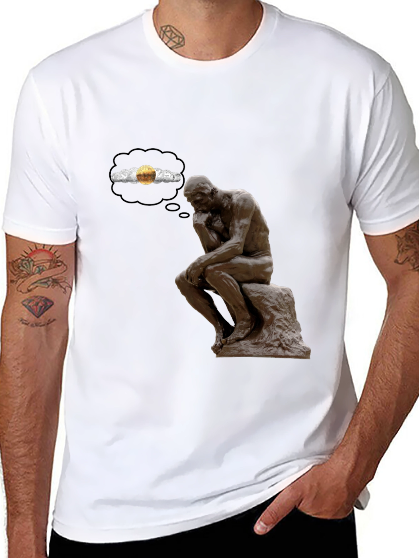 Thinking Man T-Shirt - Deep Thoughts