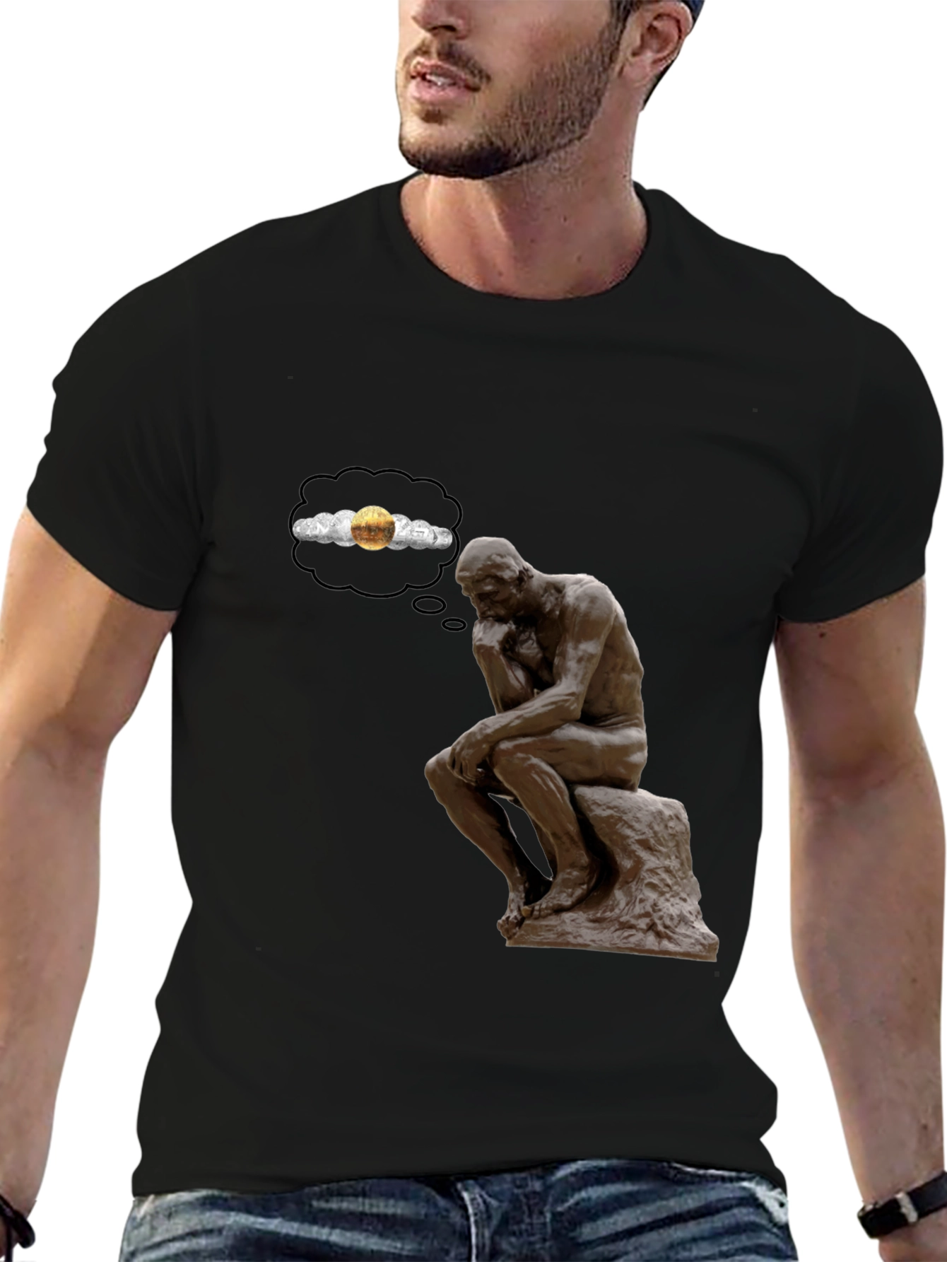 Thinking Man T-Shirt - Deep Thoughts