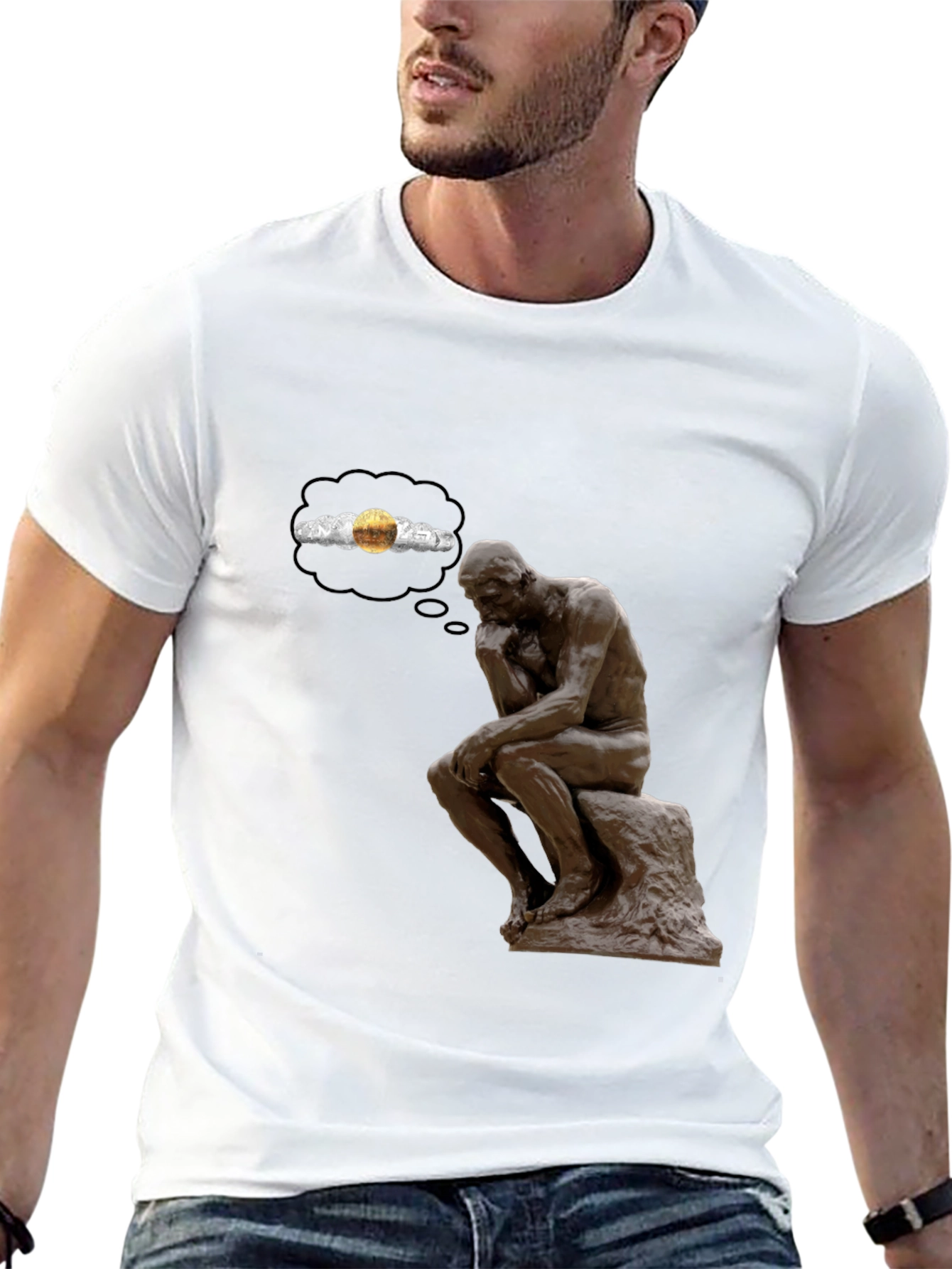 Thinking Man T-Shirt - Deep Thoughts