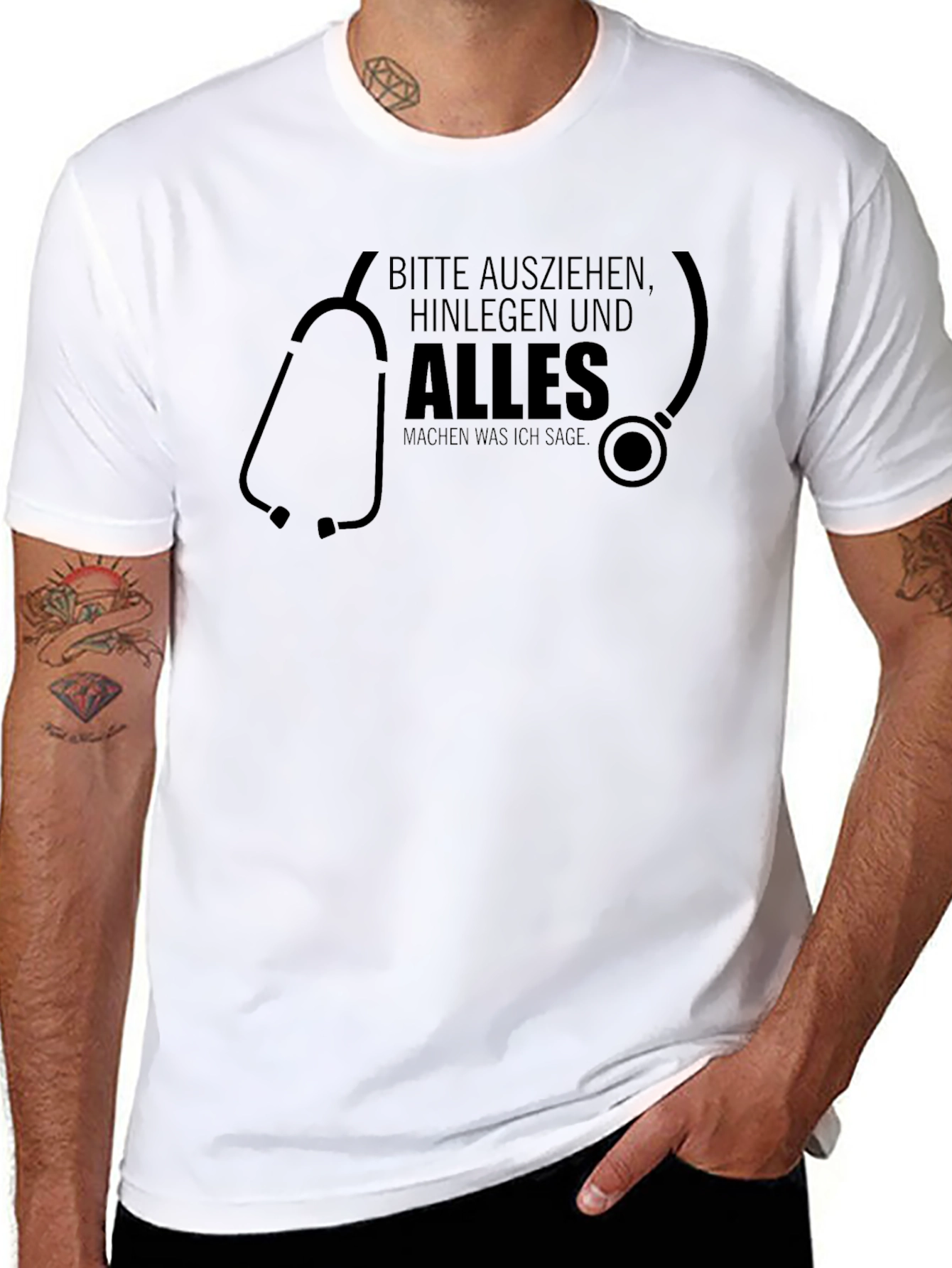 Funny Doctor T-Shirt - Bitte Ausziehen