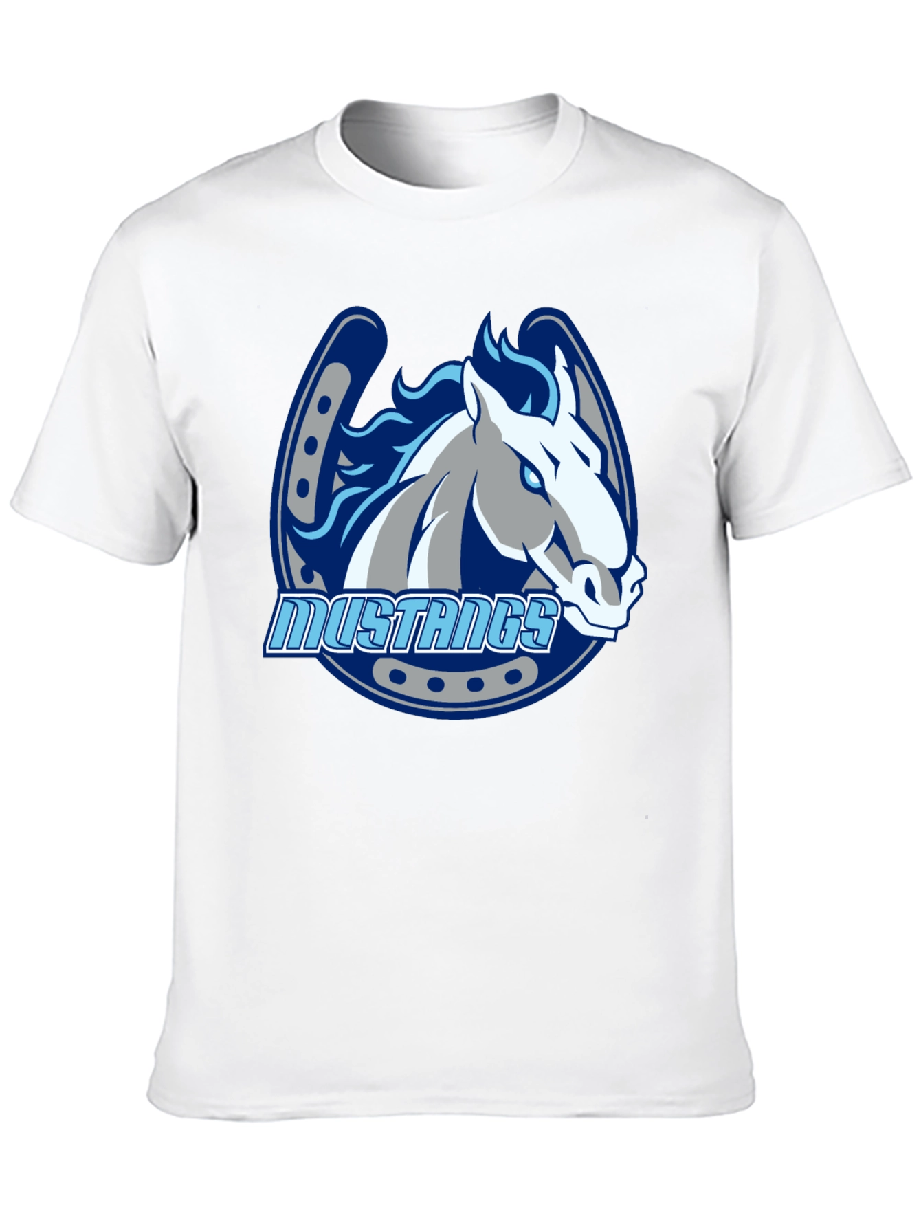 Mustangs Horse Graphic Black T-Shirt