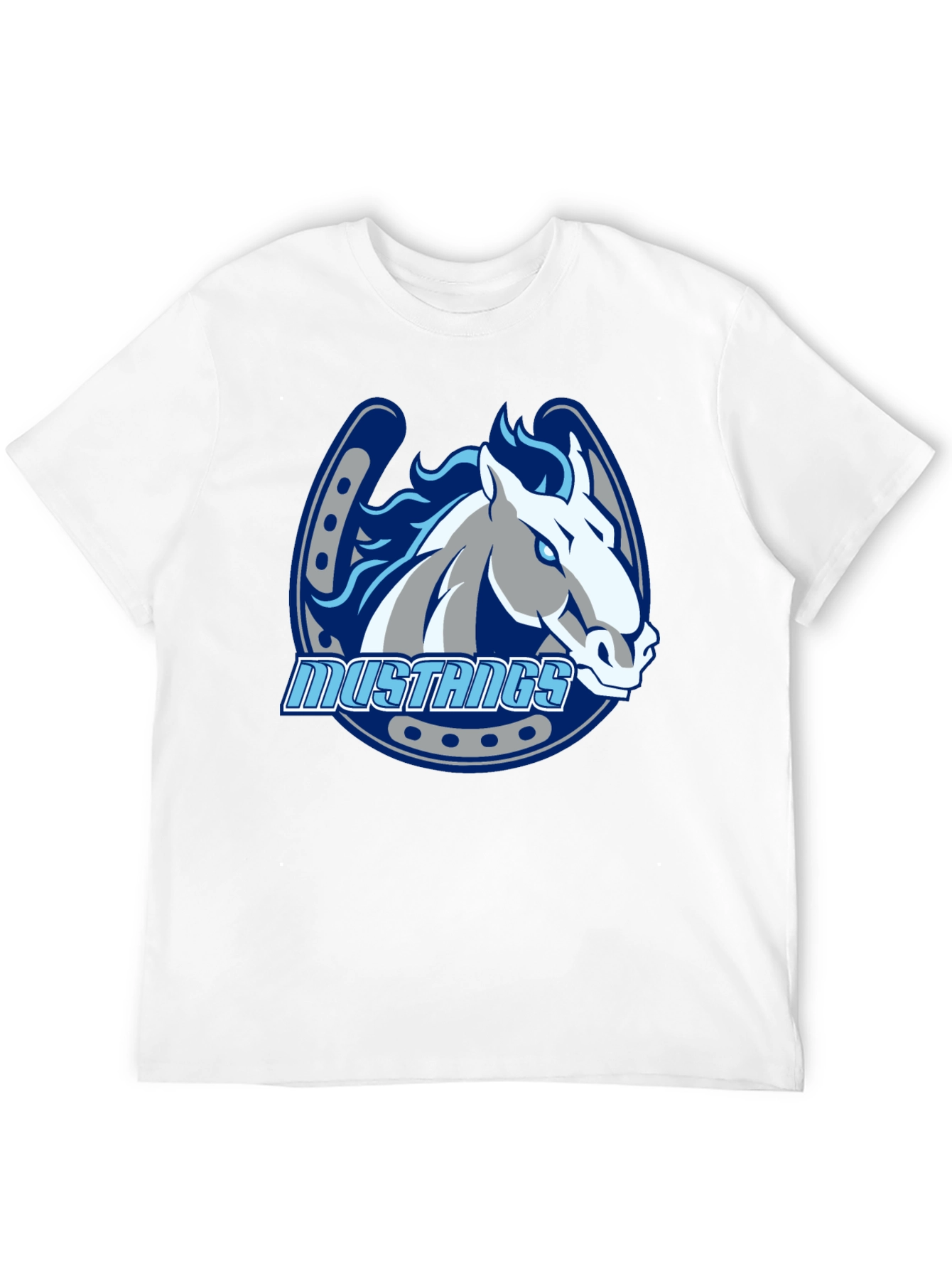 Mustangs Horse Graphic Black T-Shirt
