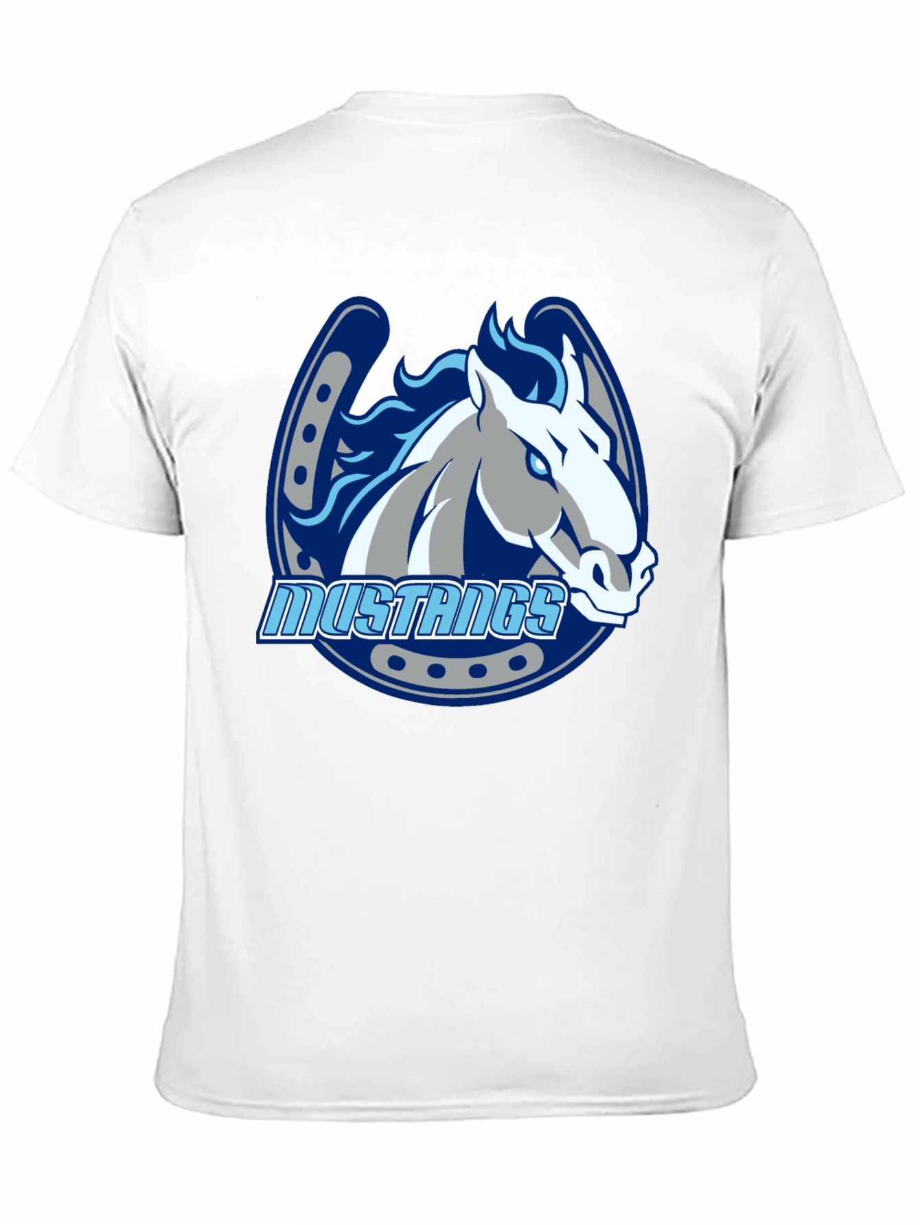 Mustangs Horse Graphic Black T-Shirt