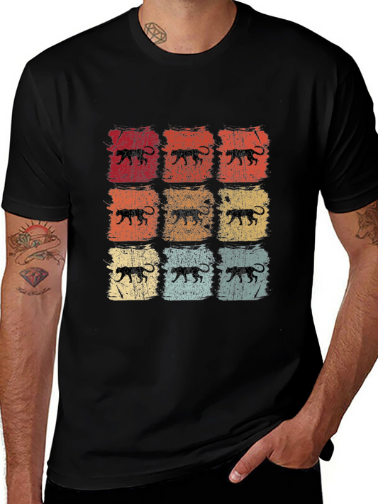Retro Jaguar Print T-Shirt
