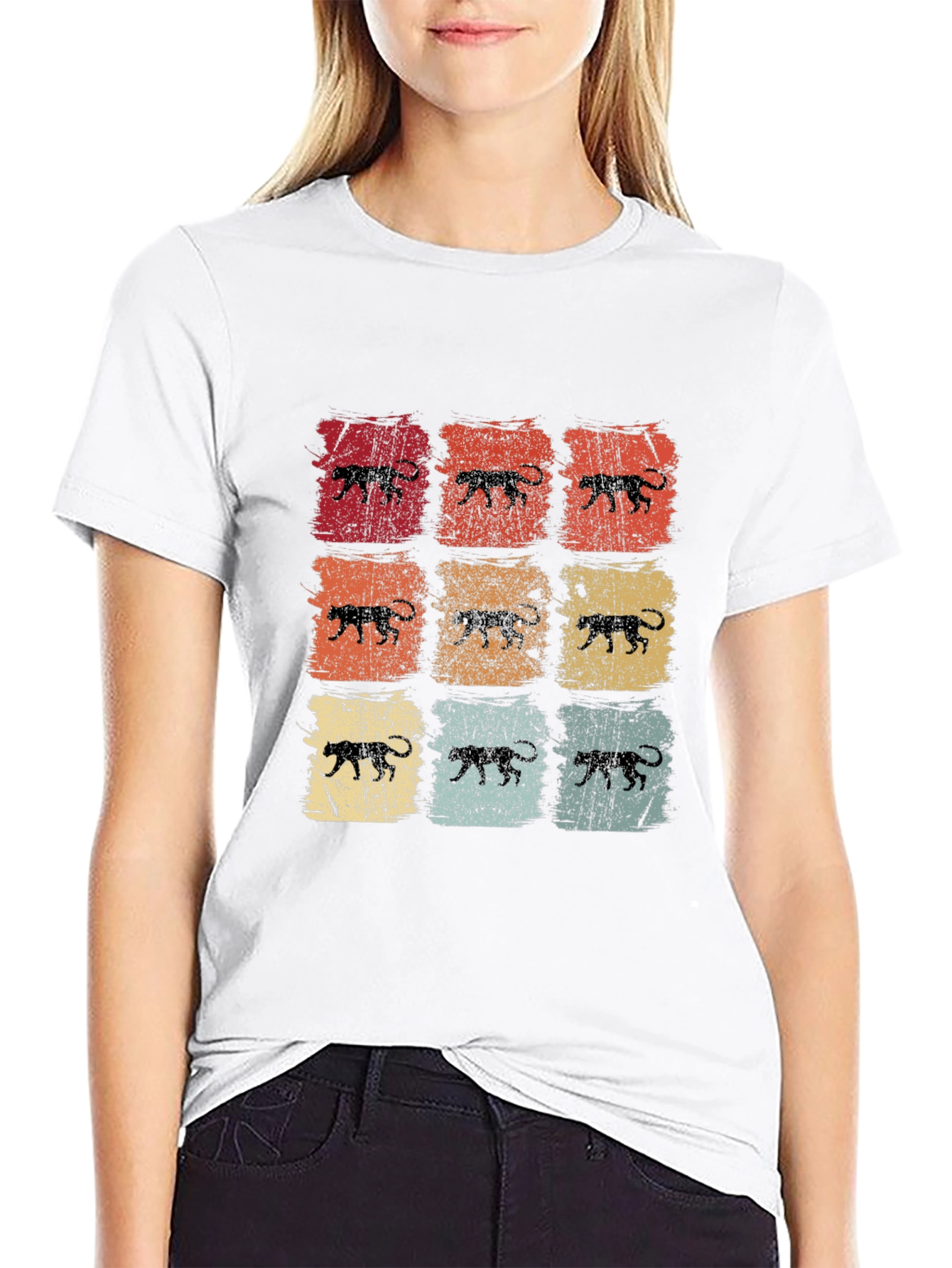 Retro Jaguar Print T-Shirt