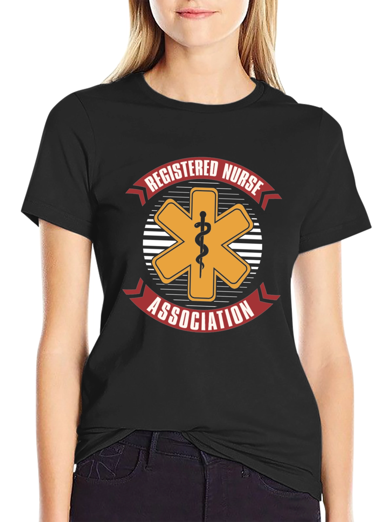 Registered Nurse Association T-Shirt - Black