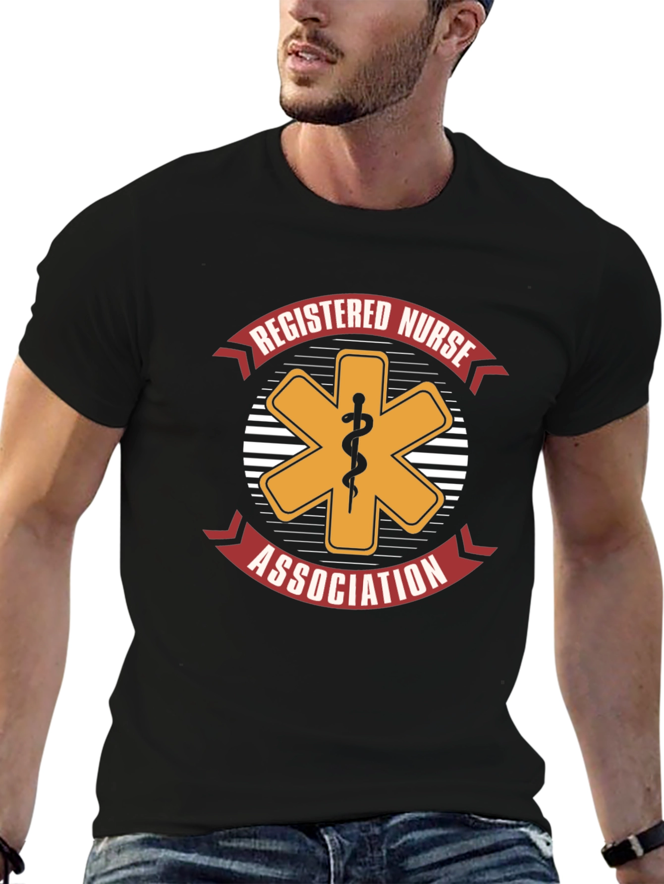 Registered Nurse Association T-Shirt - Black