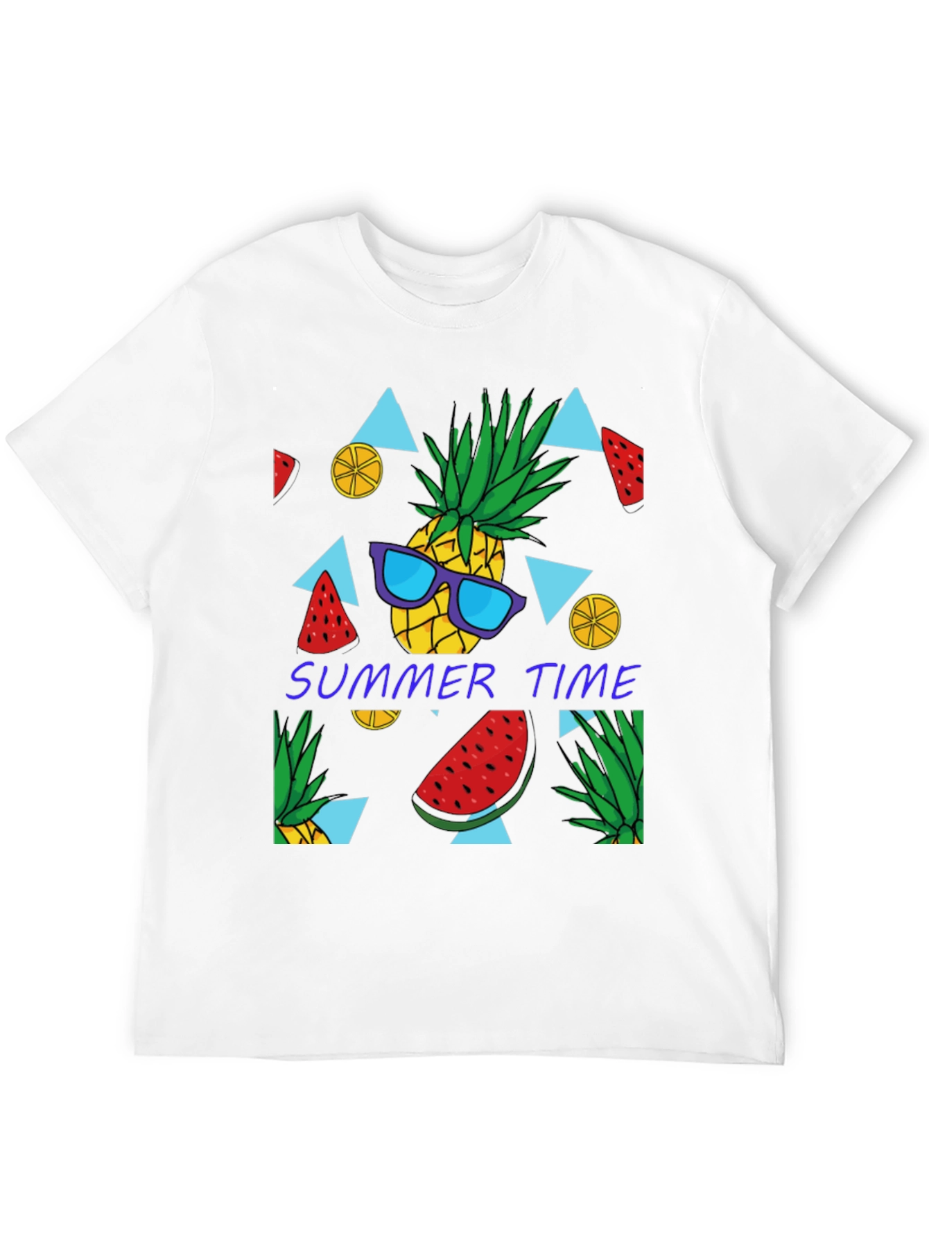 Summer Time Pineapple Graphic T-Shirt