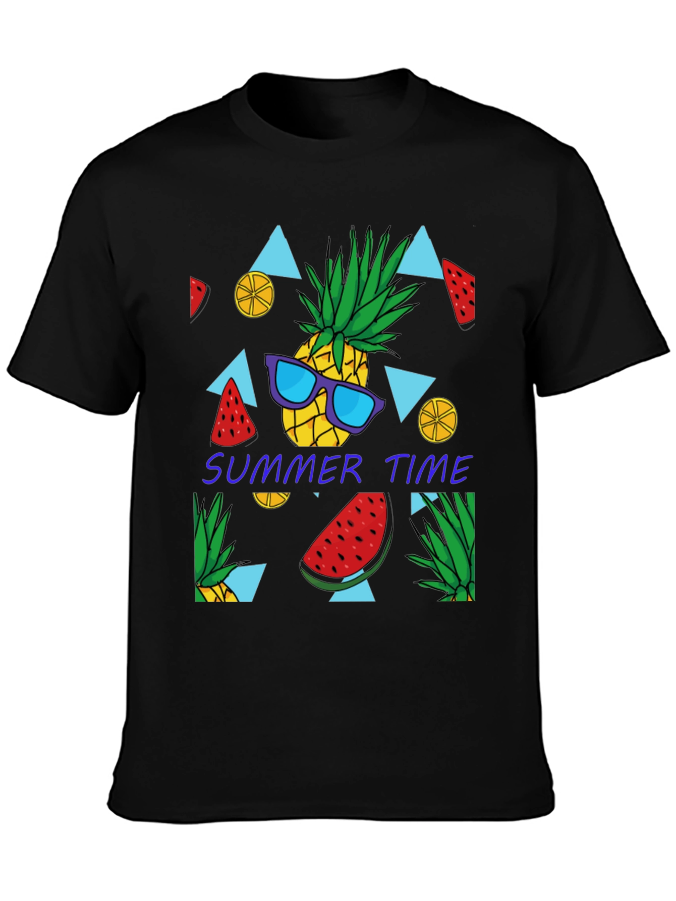 Summer Time Pineapple Graphic T-Shirt
