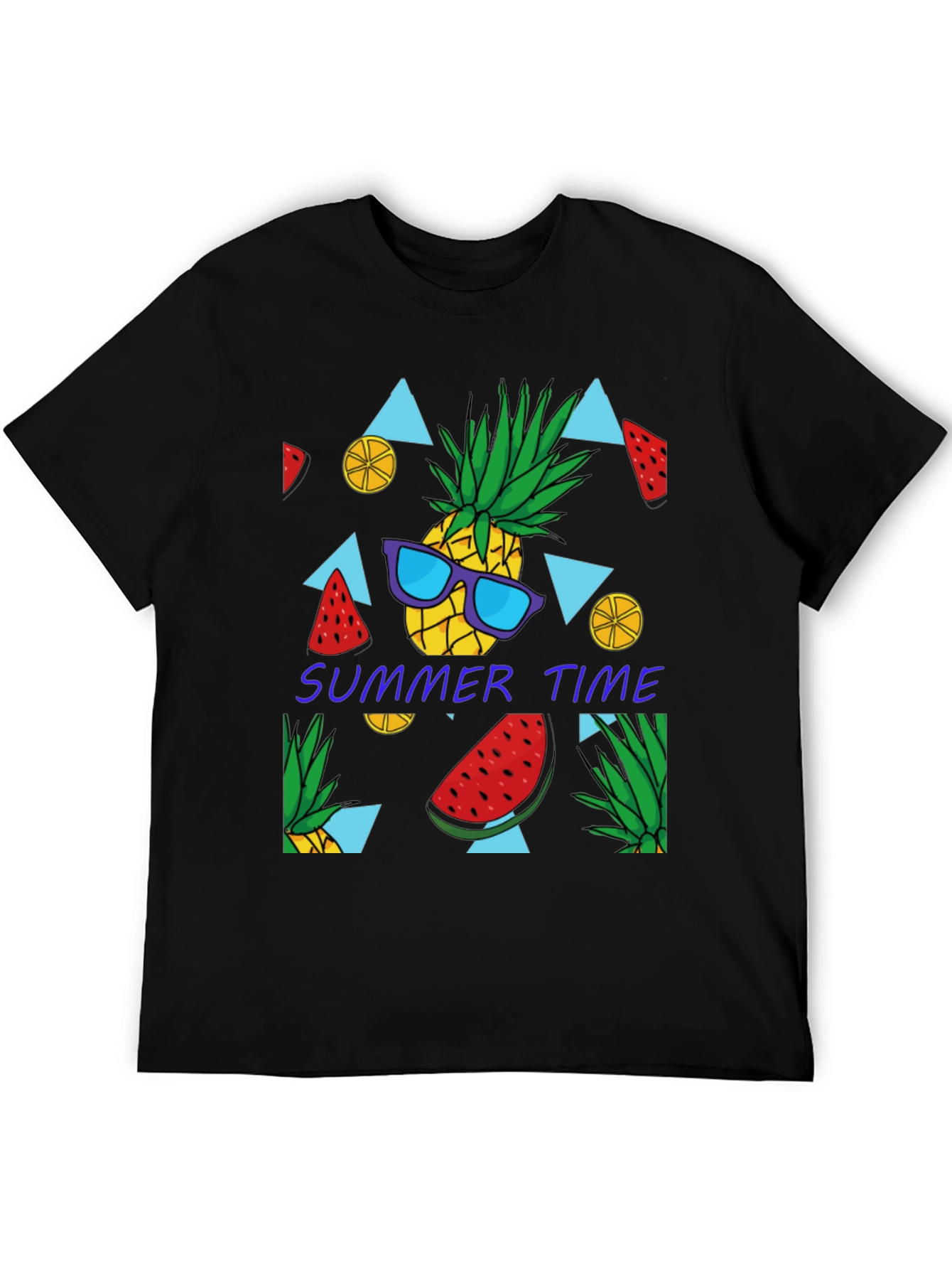 Summer Time Pineapple Graphic T-Shirt