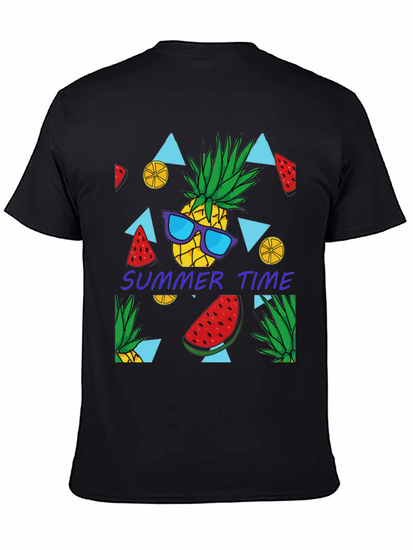 Summer Time Pineapple Graphic T-Shirt