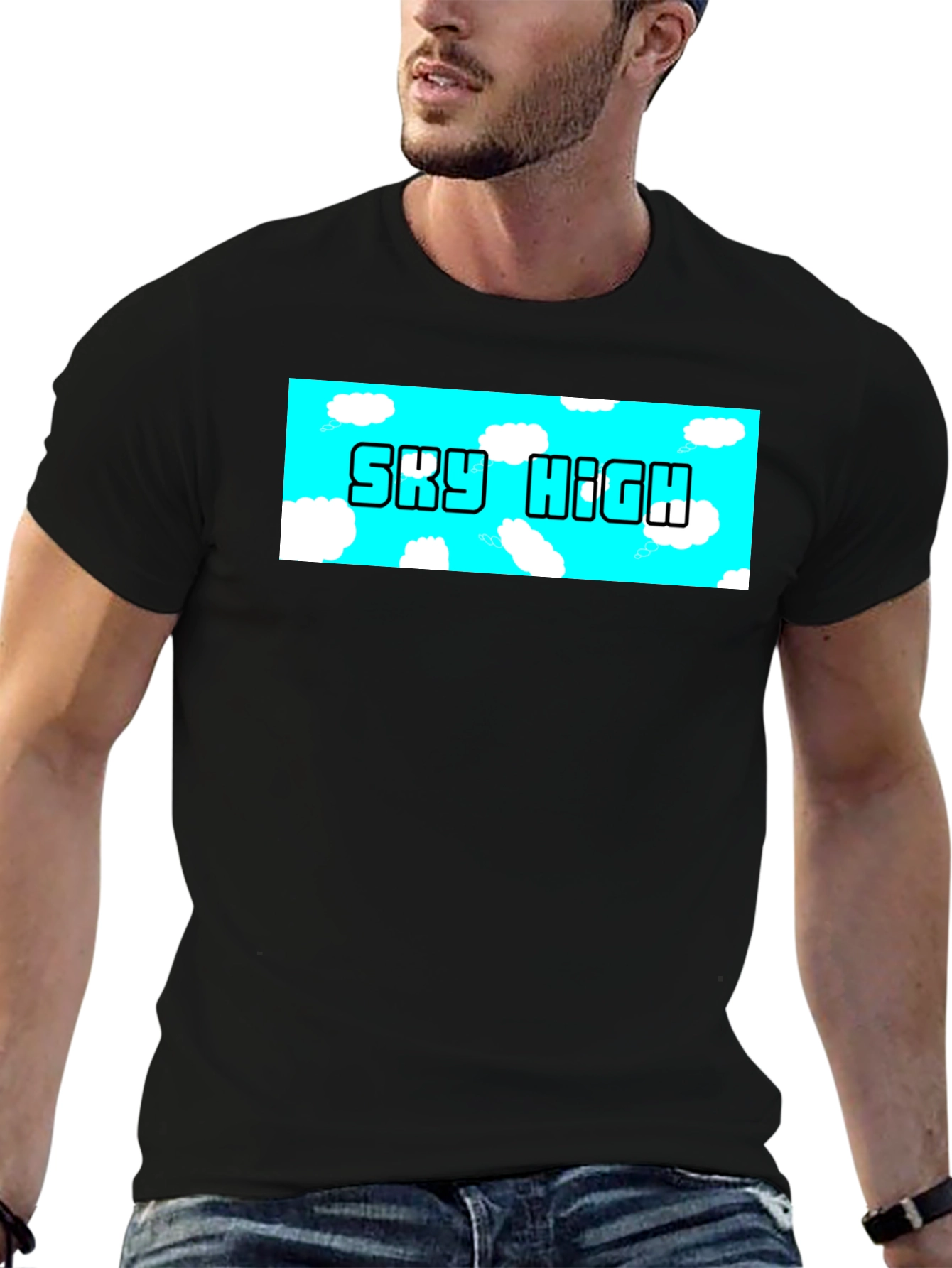 Sky High Graphic T-Shirt - Black