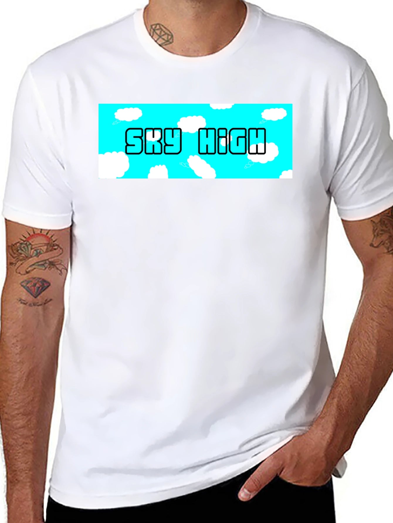 Sky High Graphic T-Shirt - Black