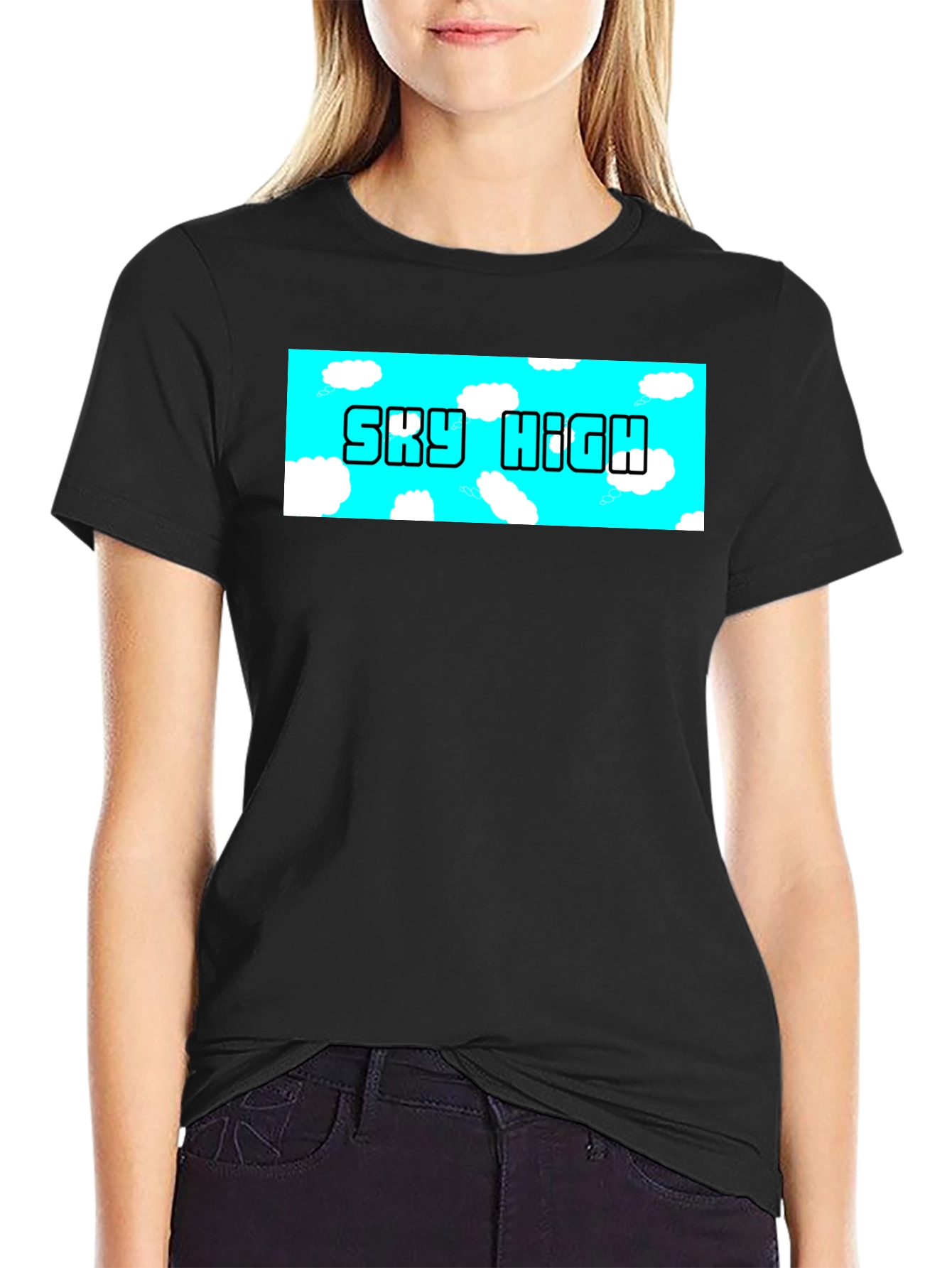 Sky High Graphic T-Shirt - Black