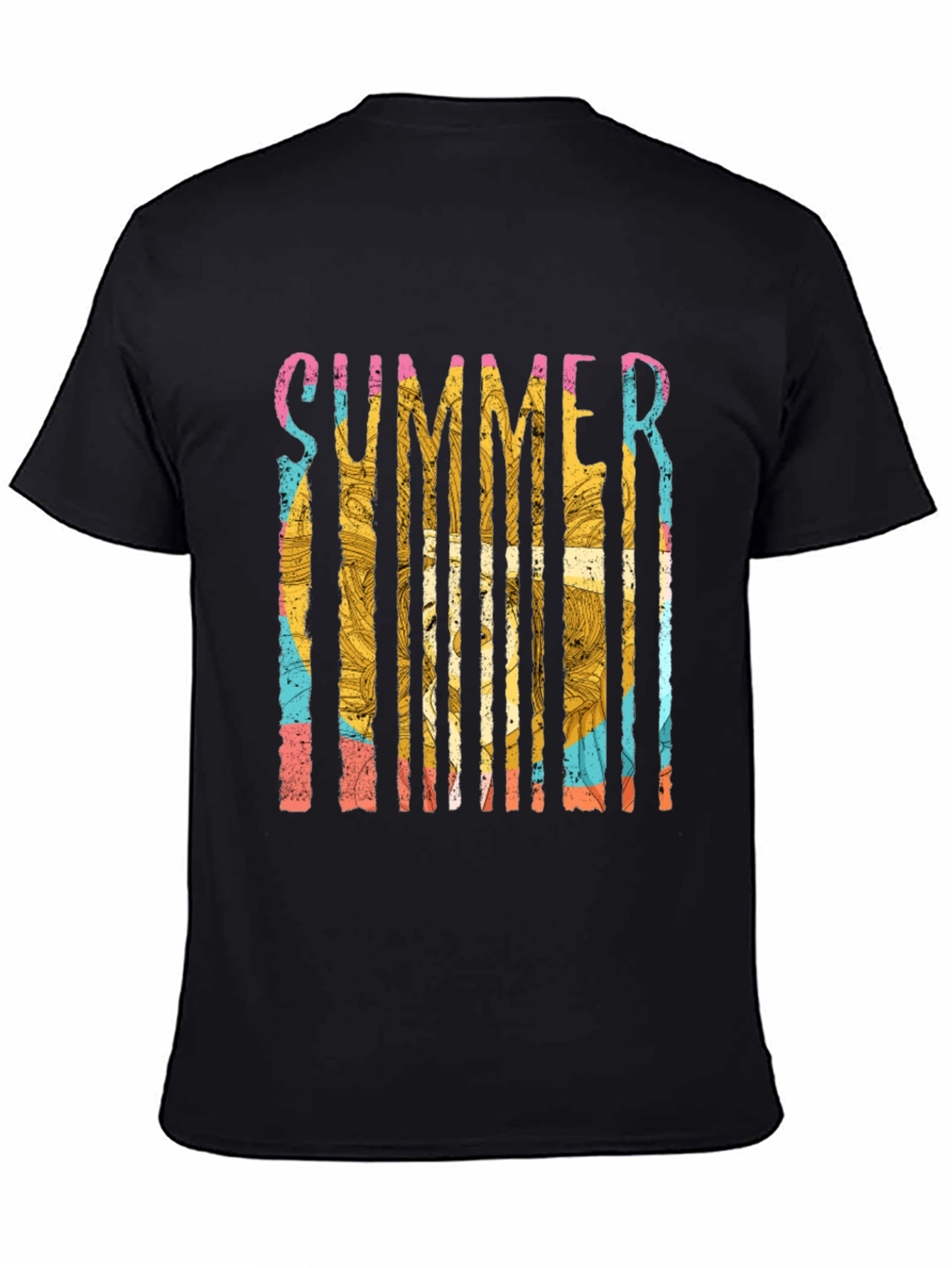 Summer Vibes Graphic Tee - Mens Black T-Shirt
