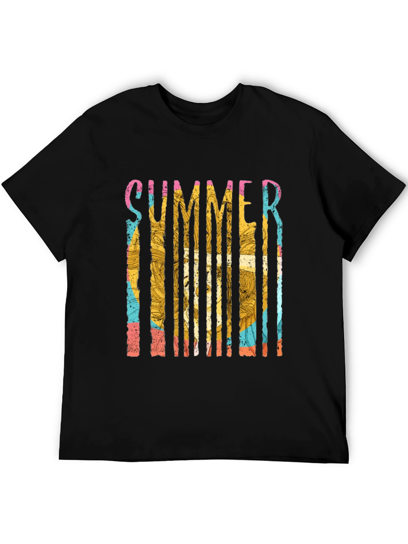 Summer Vibes Graphic Tee - Mens Black T-Shirt