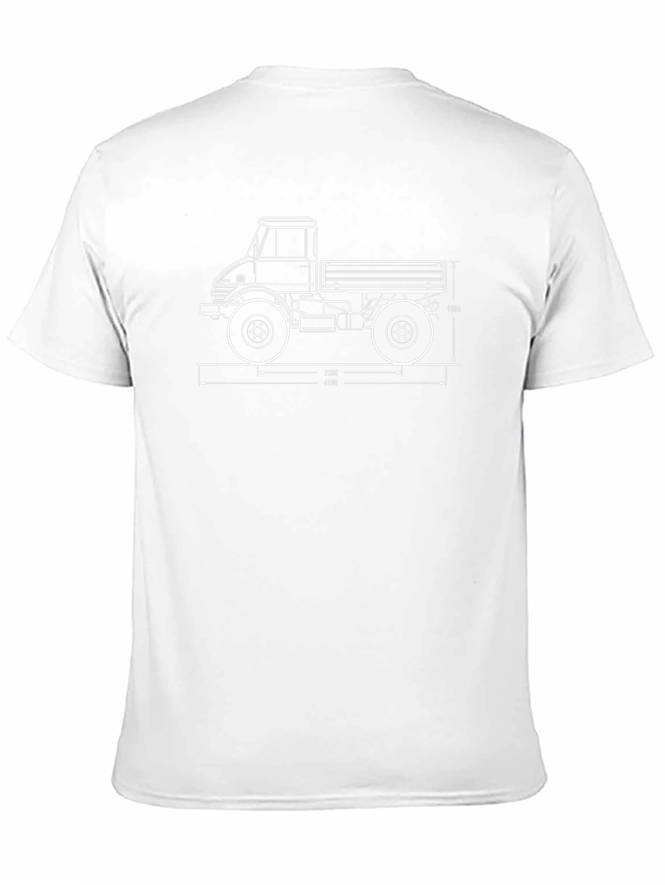 Unimog Blueprint T-Shirt - Black