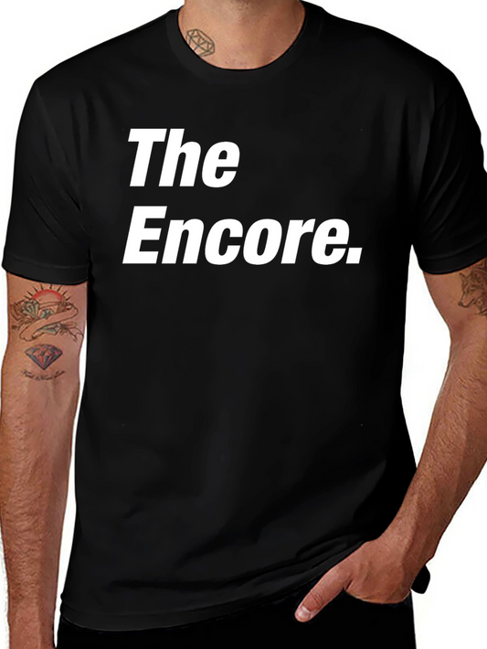 The Encore Graphic Tee - Classic Black Cotton T-Shirt