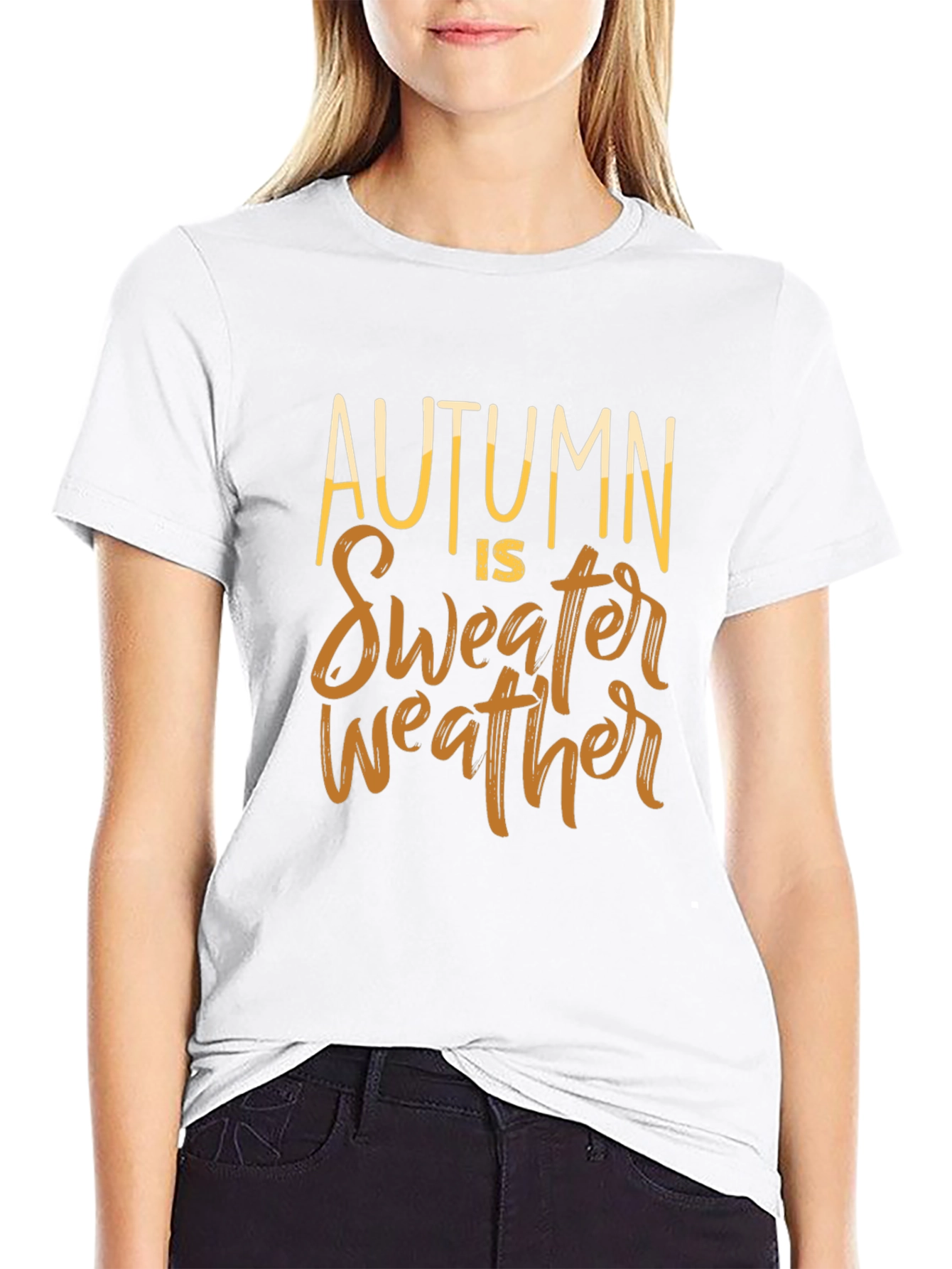 Autumn Is Sweater Weather Graphic T-Shirt