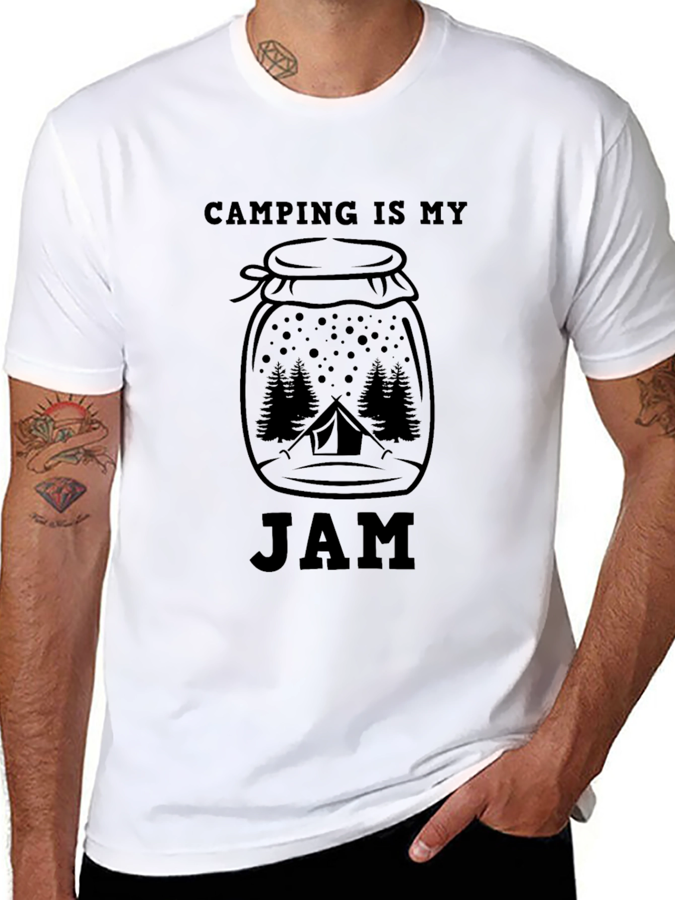Camping Is My Jam Graphic Tee