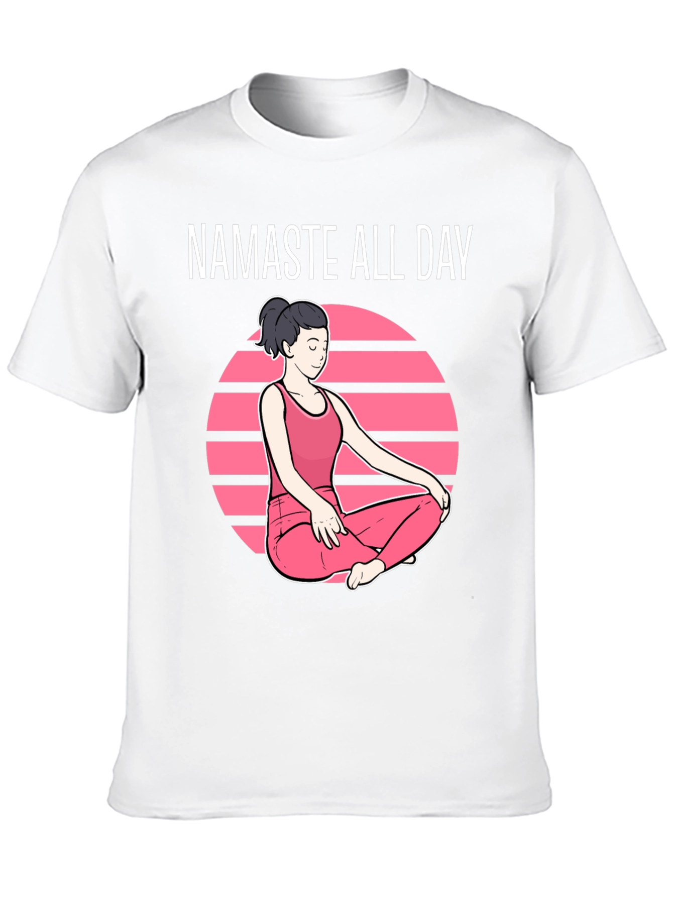 Namaste All Day Graphic T-Shirt - Yoga Design
