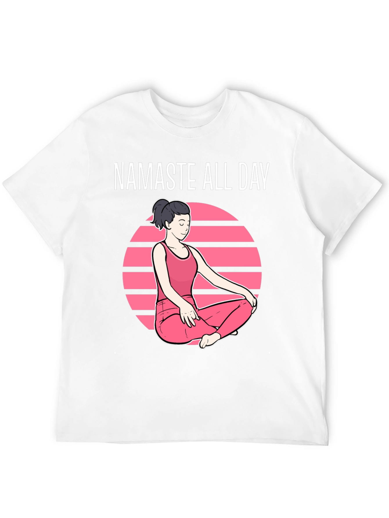 Namaste All Day Graphic T-Shirt - Yoga Design