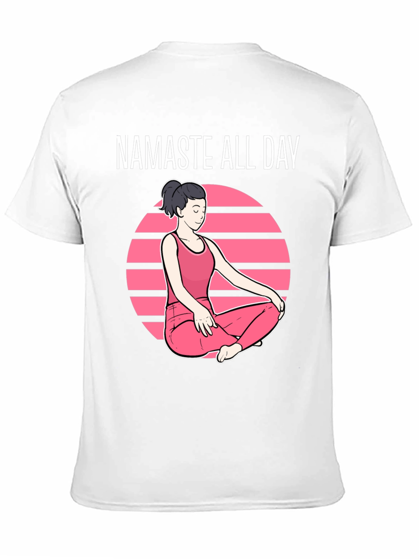 Namaste All Day Graphic T-Shirt - Yoga Design