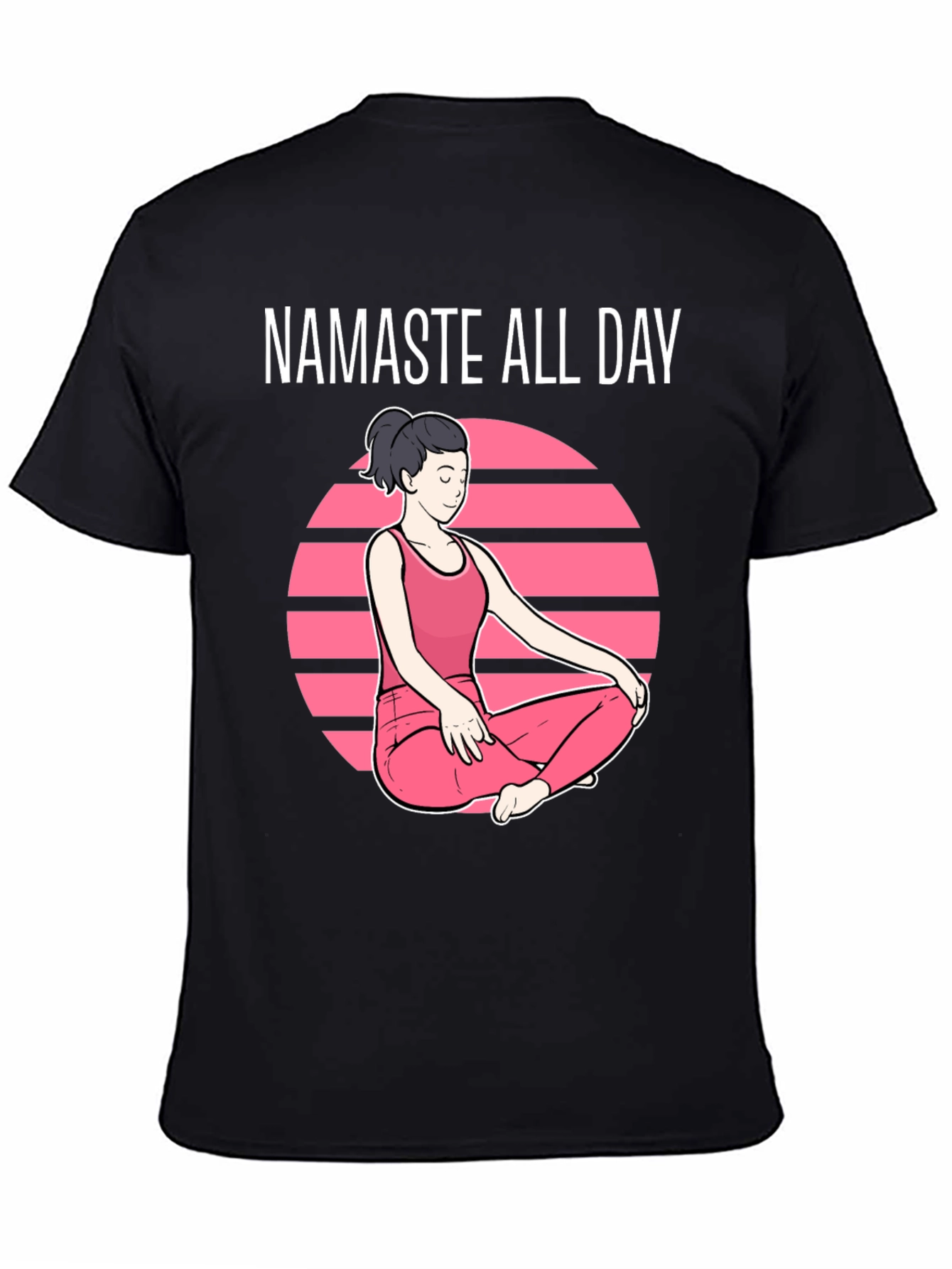 Namaste All Day Graphic T-Shirt - Yoga Design