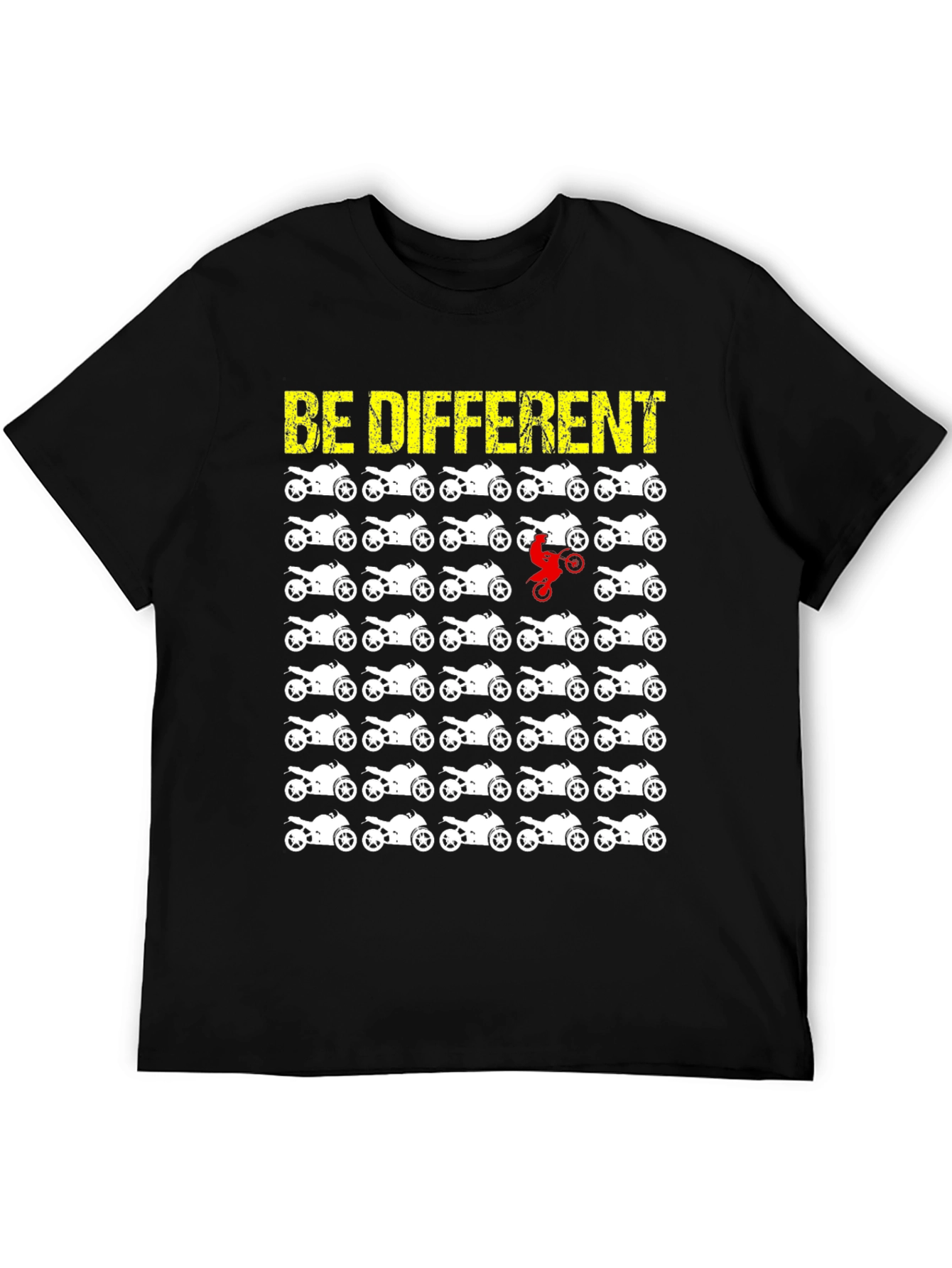 Be Different Motorcycle T-Shirt Moto Rider Tee