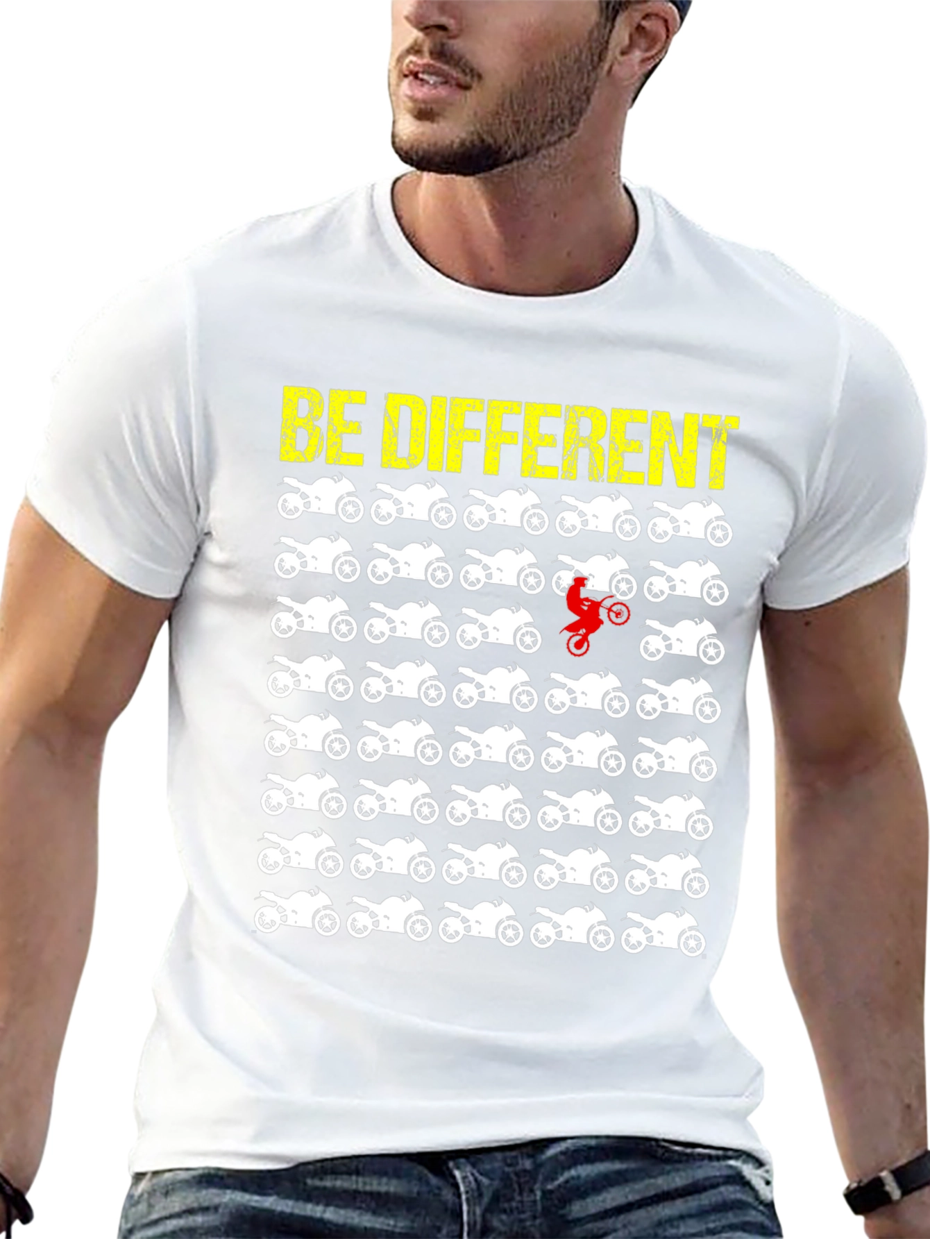 Be Different Motorcycle T-Shirt Moto Rider Tee