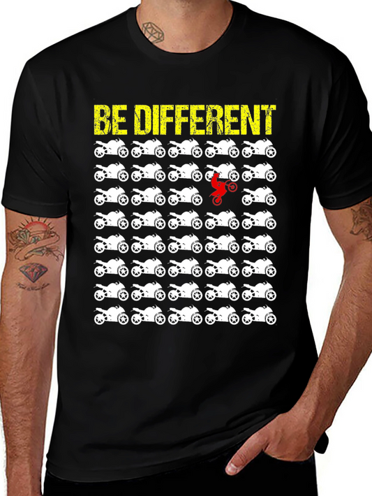 Be Different Motorcycle T-Shirt Moto Rider Tee