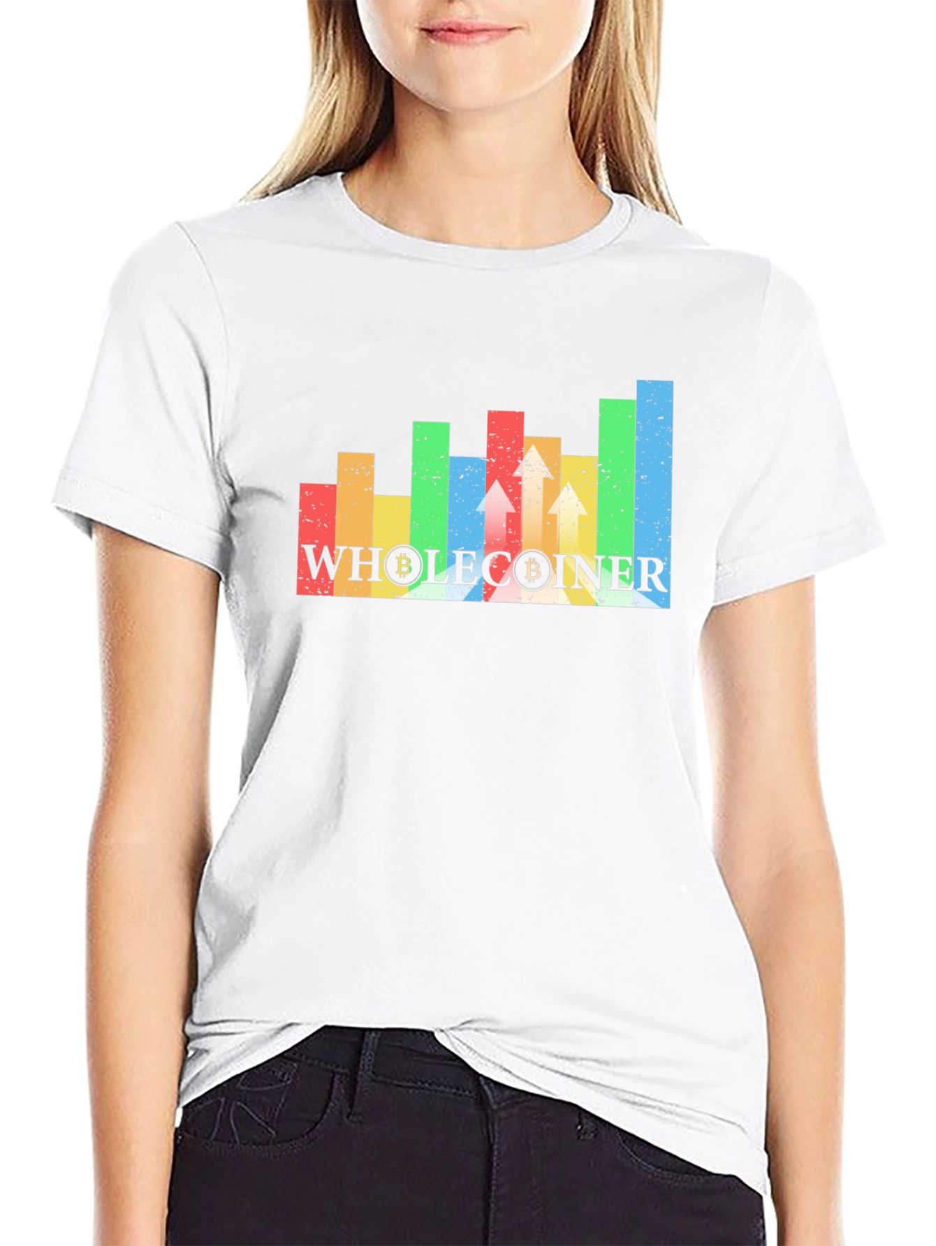 Wholecoiner Bitcoin Crypto Black T-Shirt
