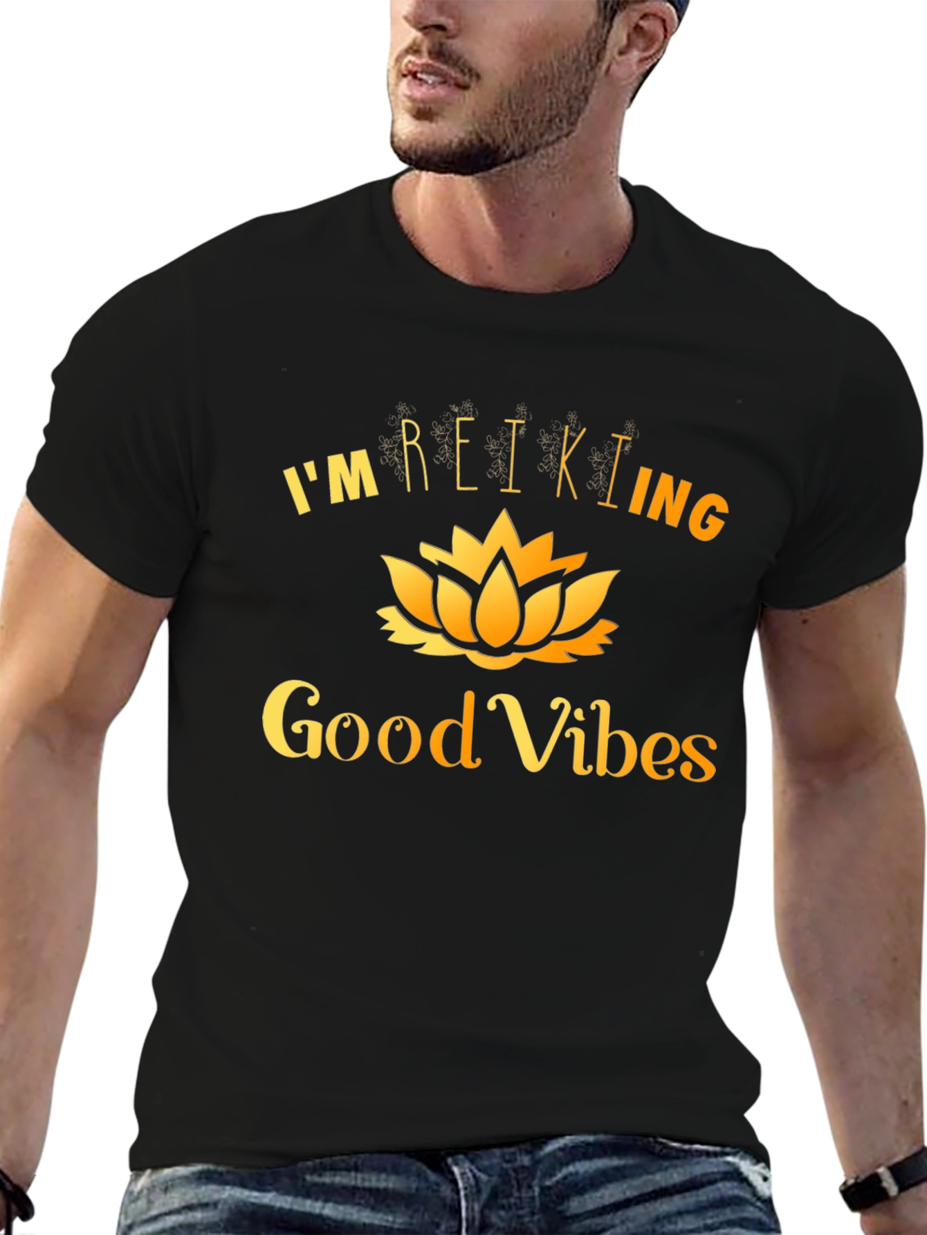 Reiki Good Vibes Graphic T-Shirt